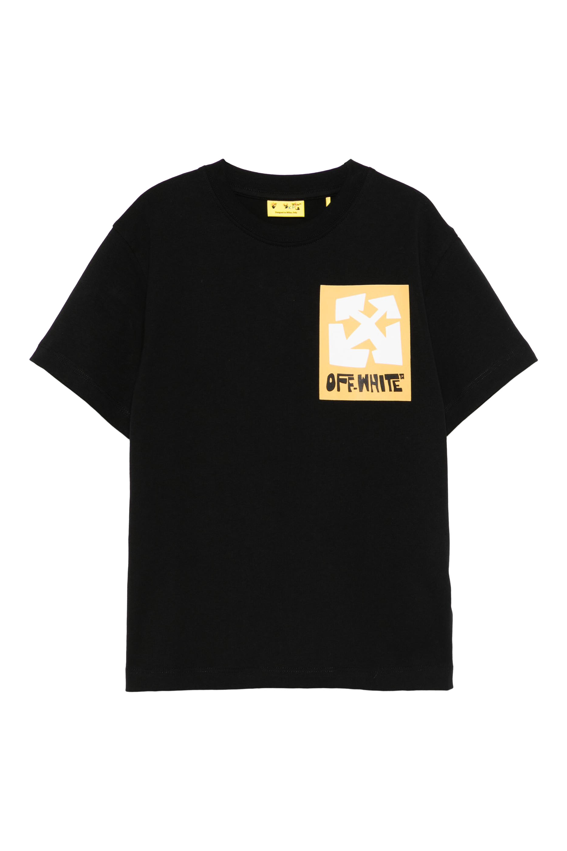 تيشيرت بملصق بشعار الماركة غرافيكي للأطفال