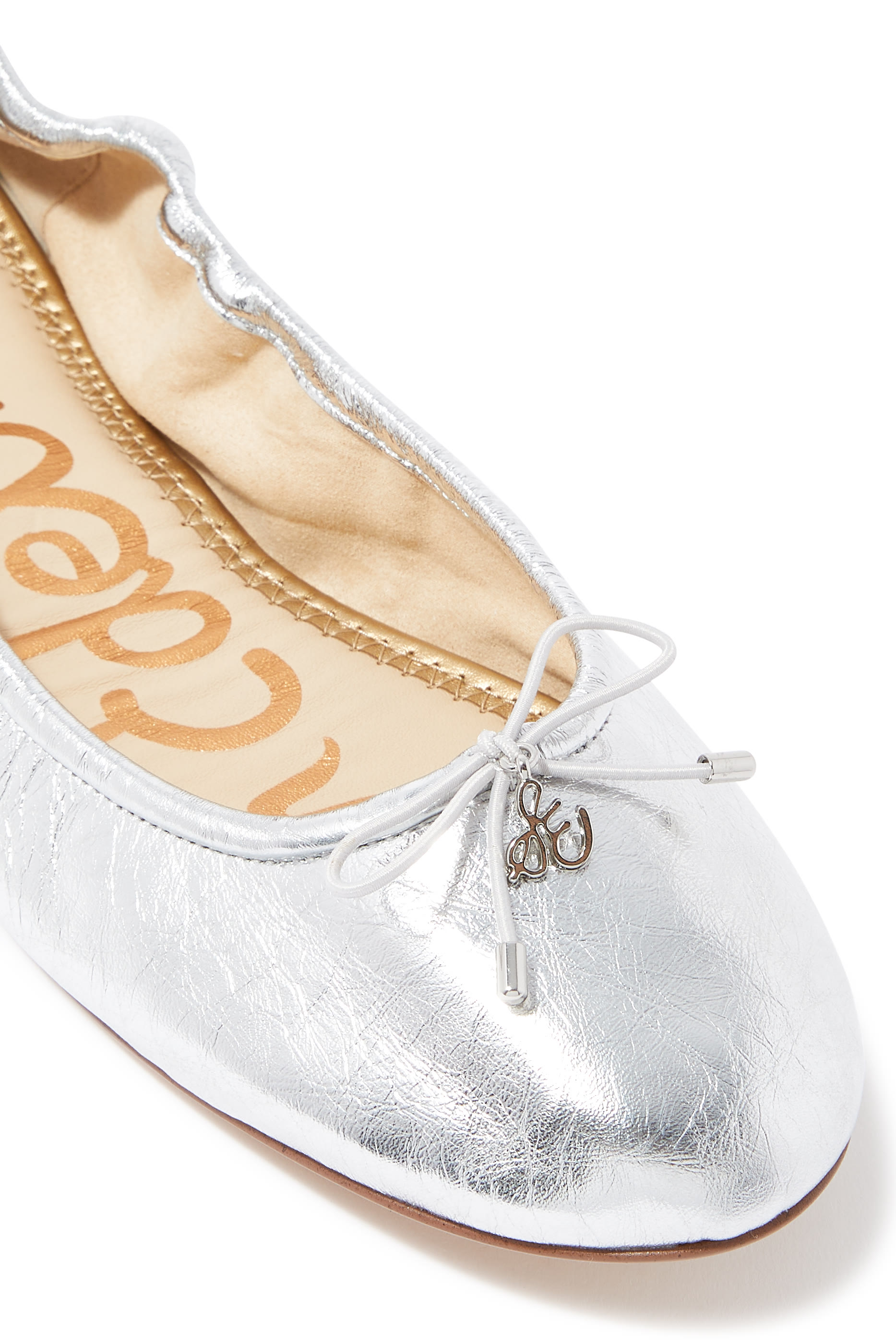 حذاء بالرينا فيليسيا لامع بكعب مسطح