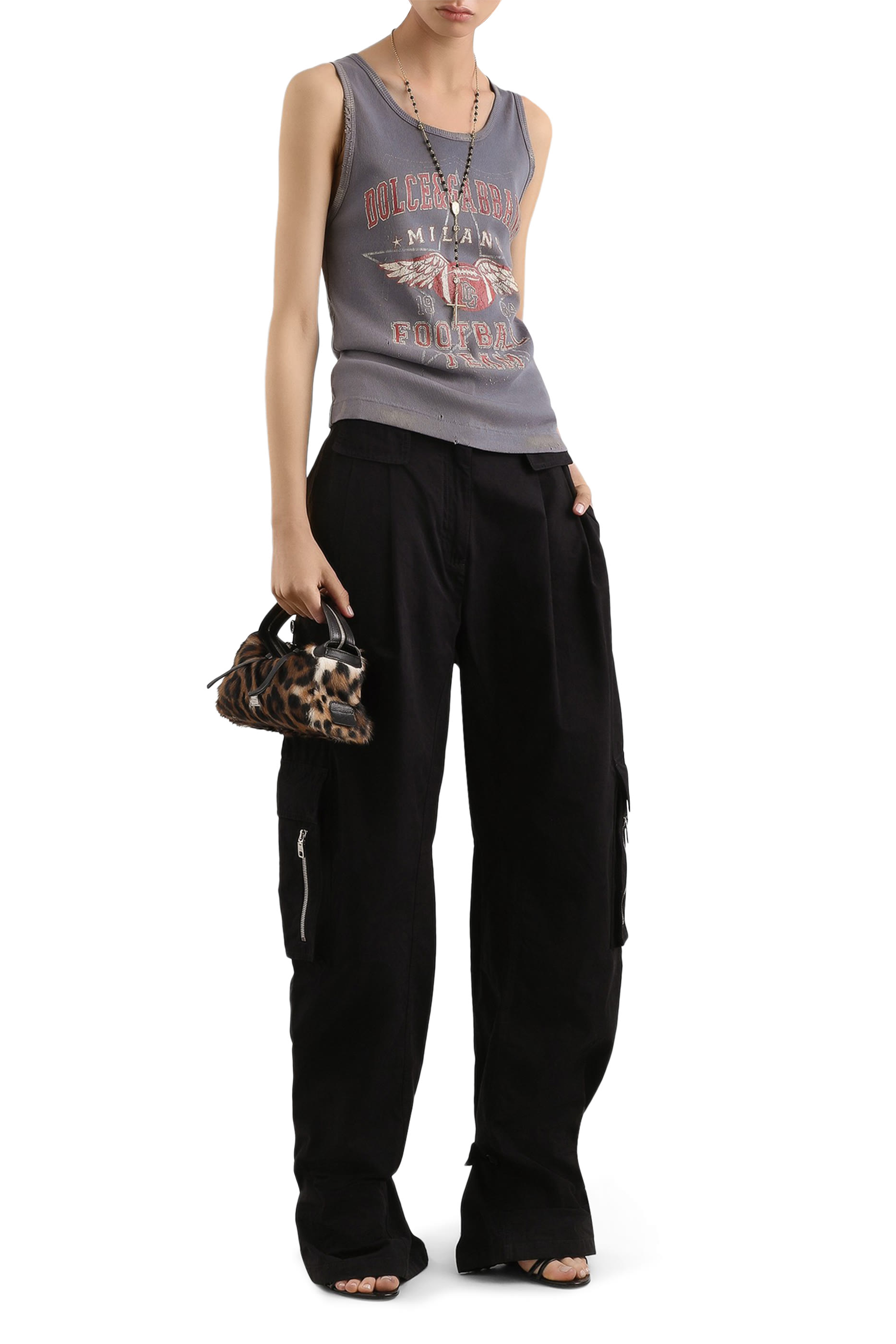 بنطال كارجو فاي مغطى بالشمع