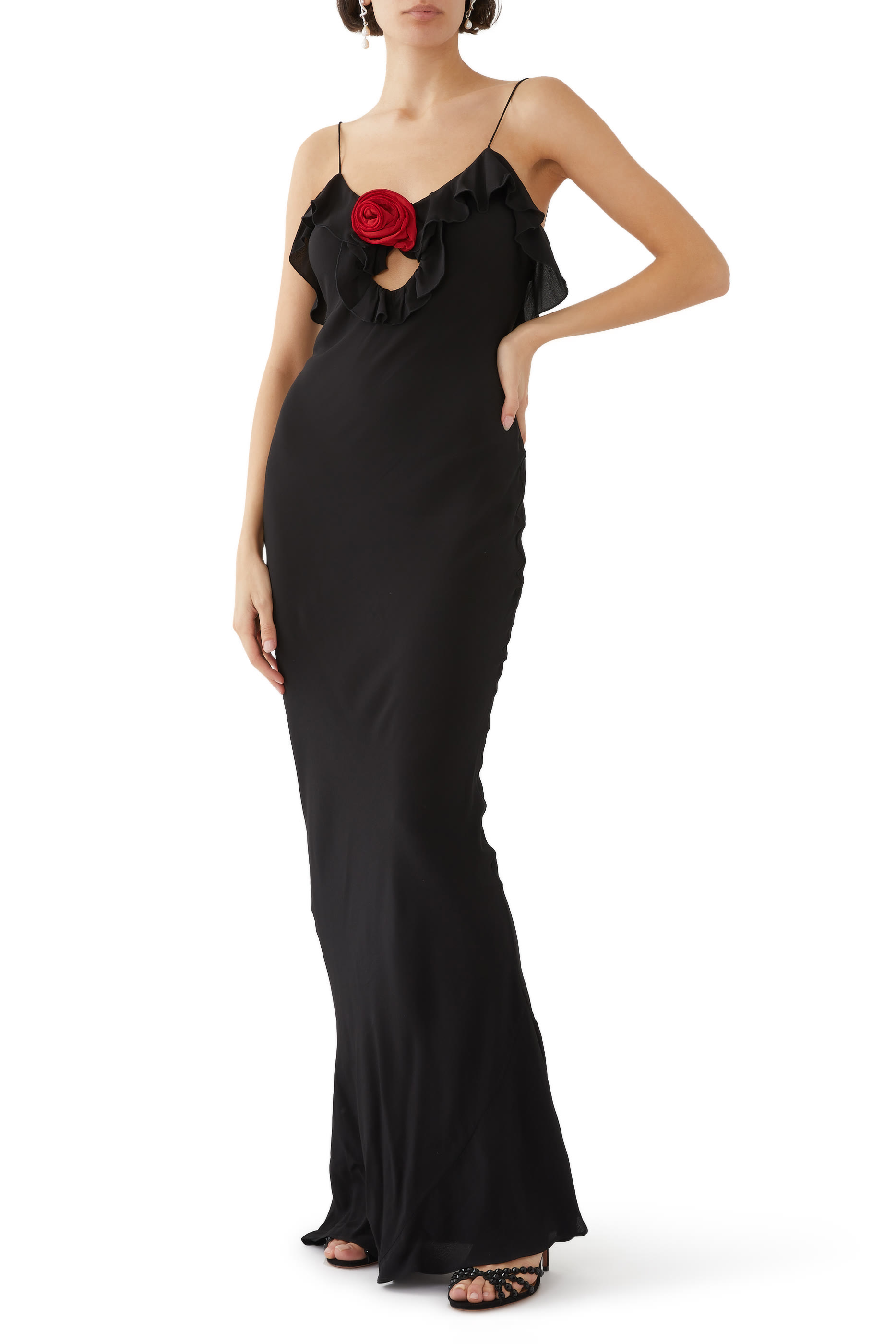 فستان طويل إسبيرانزا كريب دي شين