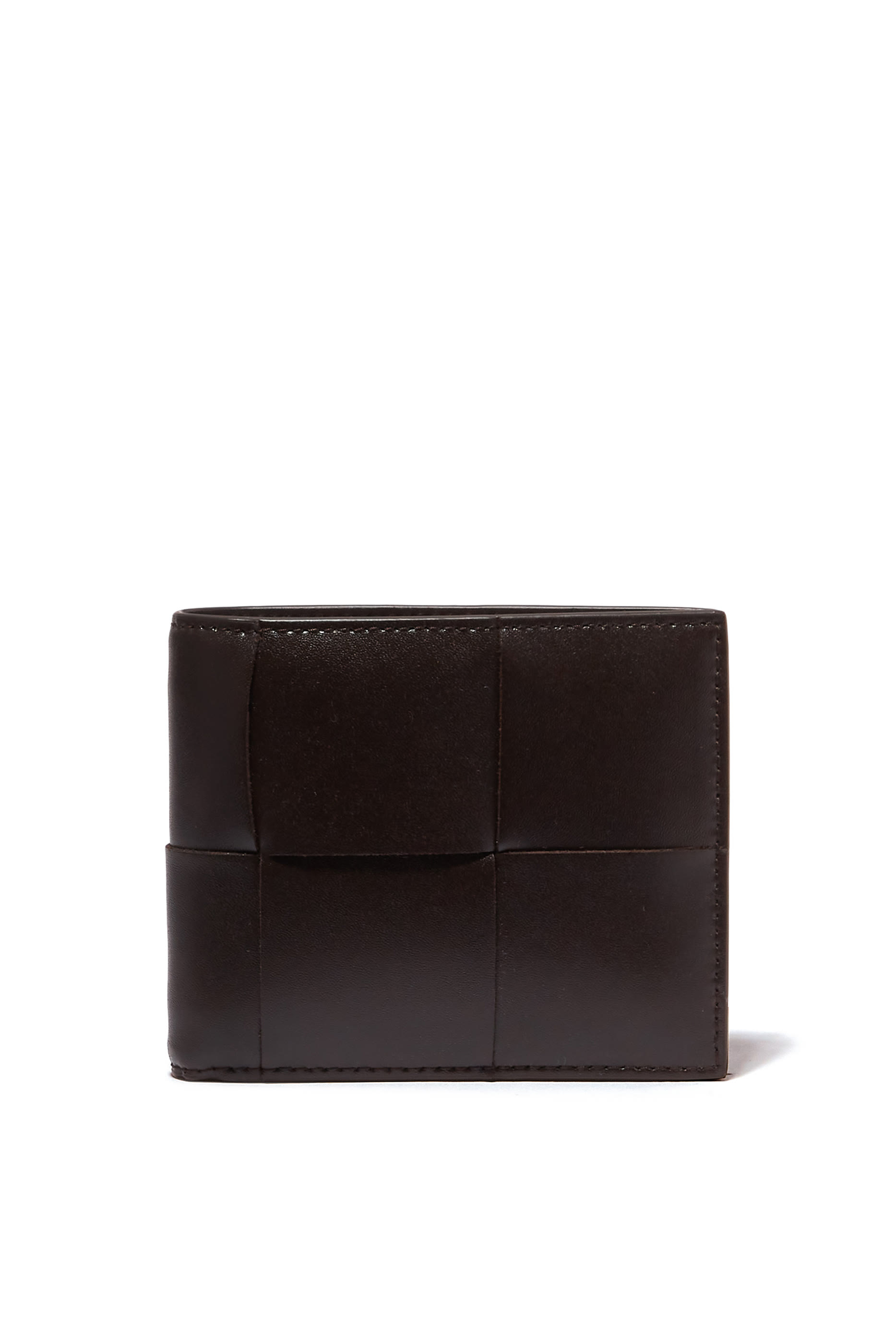 محفظة ثنائية الطي بتصميم مجدول