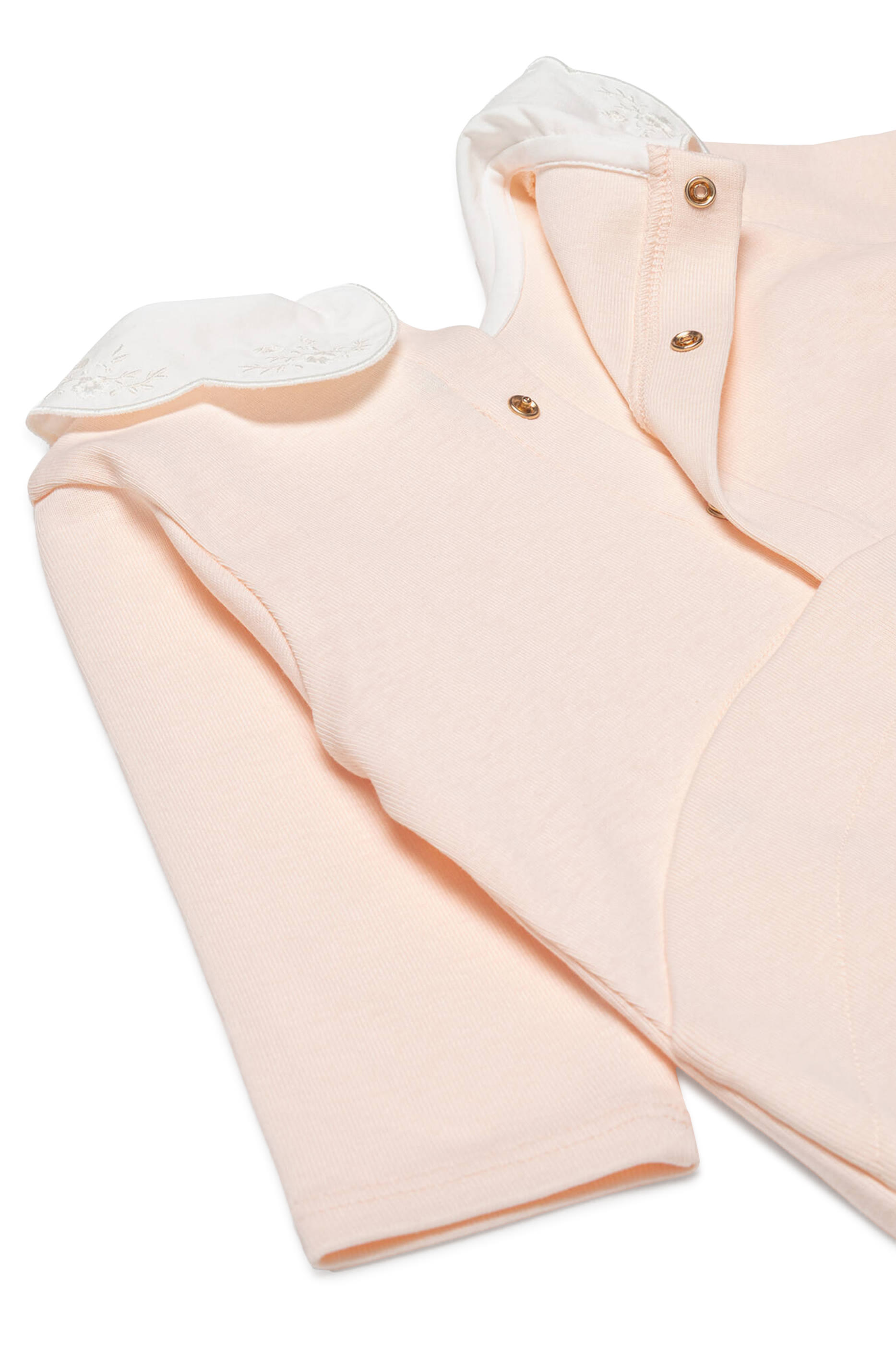 طقم جمبسوت قطن ومريلة للأطفال