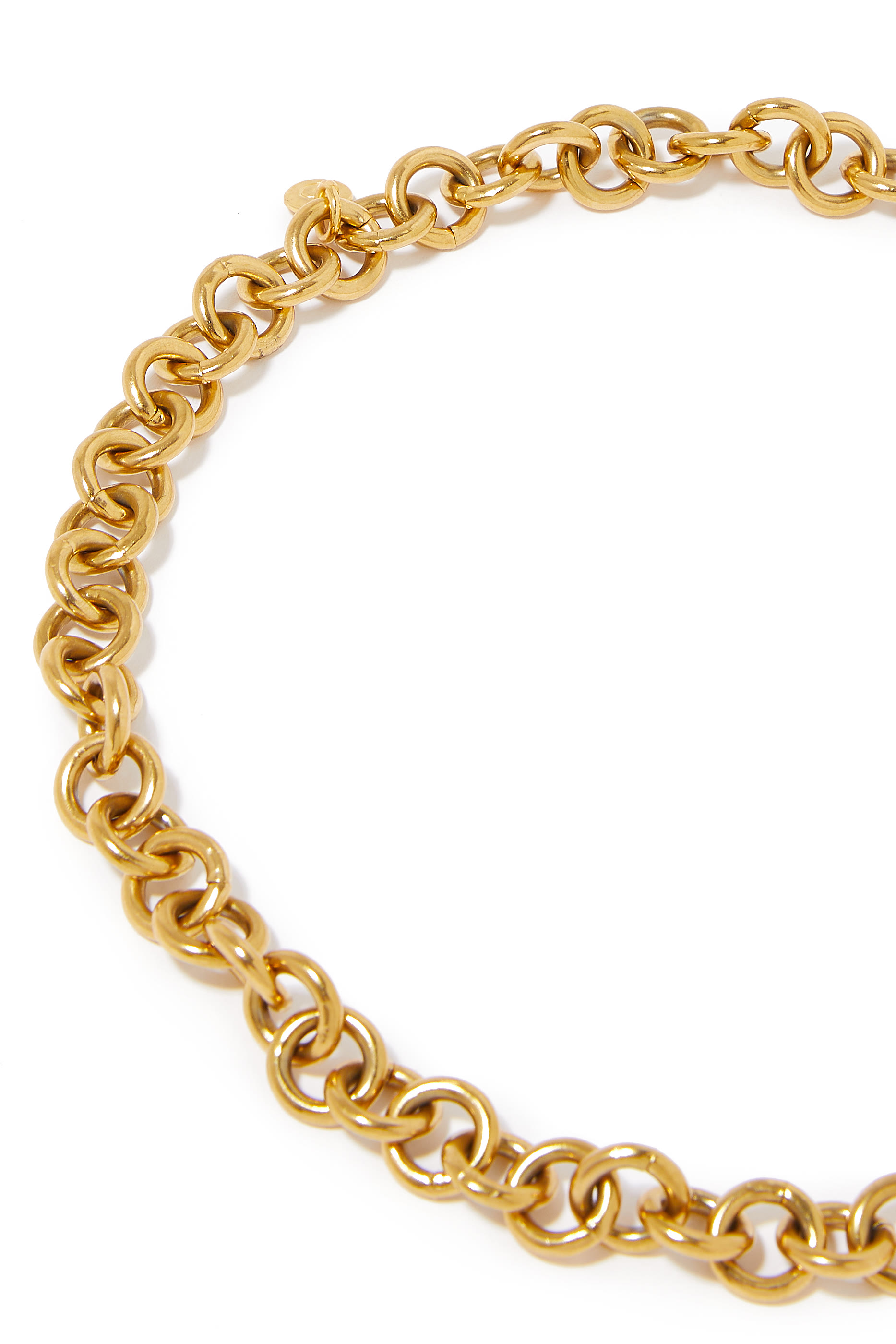 قلادة إلفيرا مزينة بكريستال سواروفسكي نحاس مطلي بالذهب وستانلس ستيل مطلي بالذهب