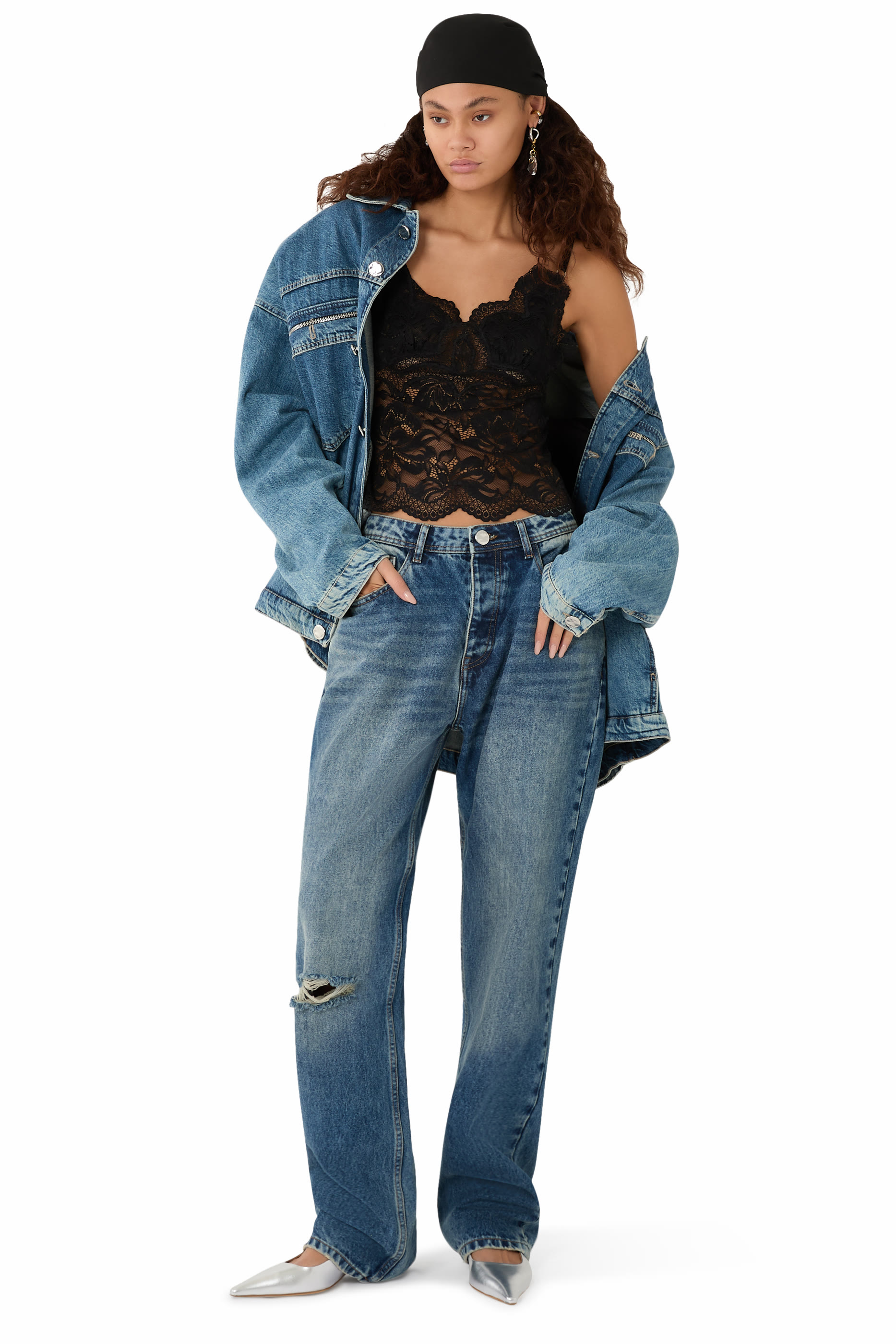 Denim Oversized Jacket 