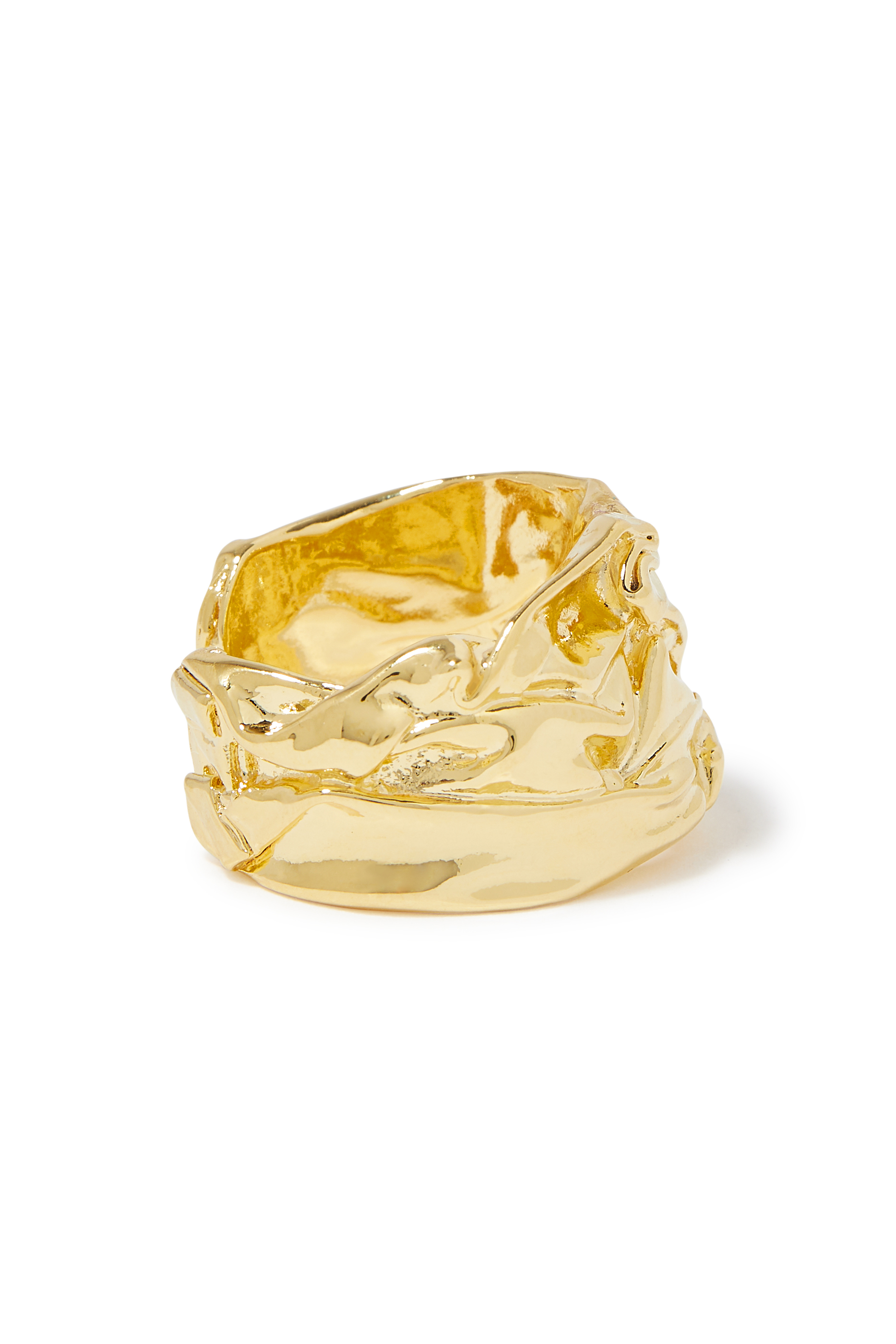 خاتم كومبريشن نحاس مطلي بذهب عيار 24