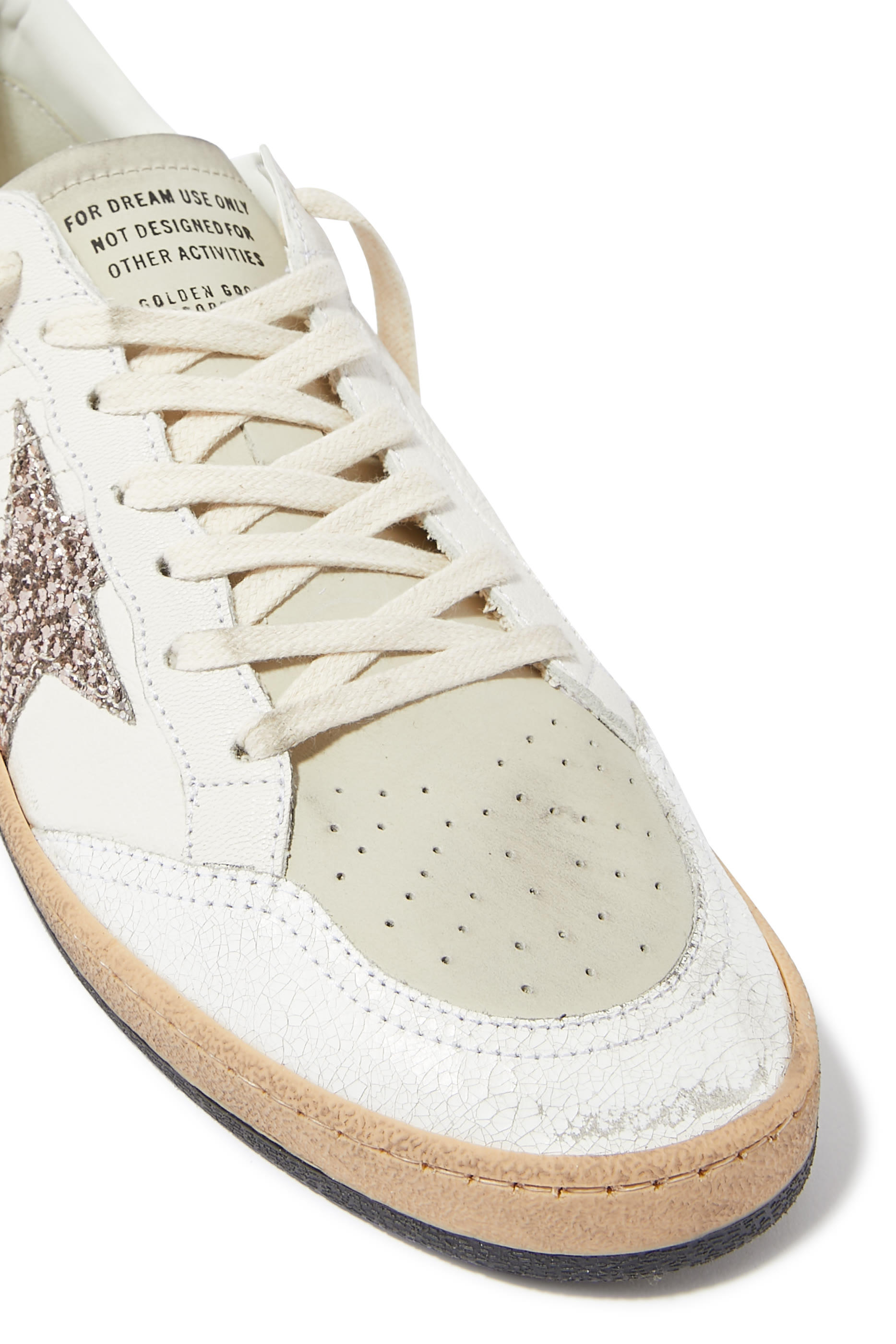 سنيكرز بول ستار جلد مزين بغليتر