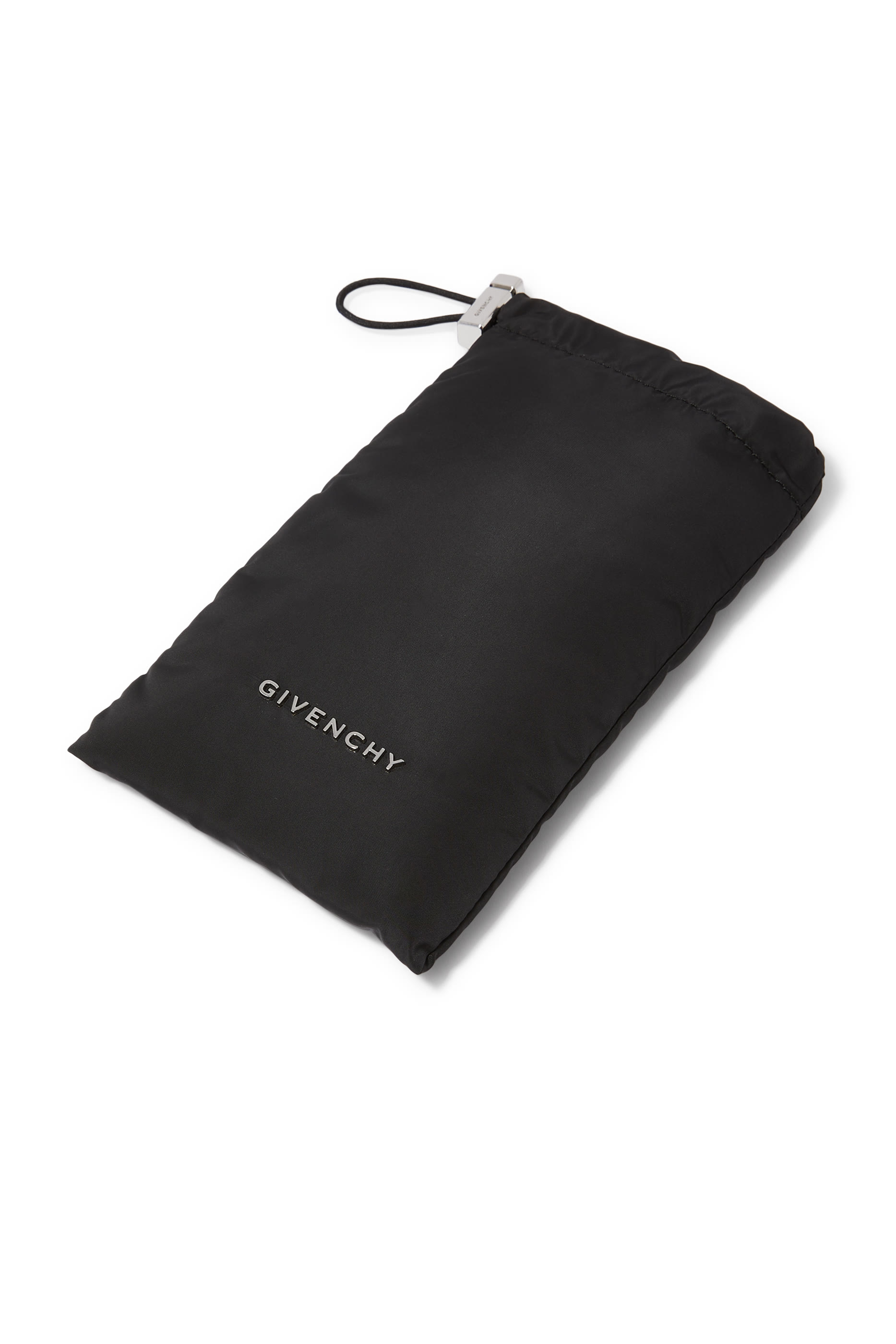 نظارة شمسية ذهبية بشعار الماركة