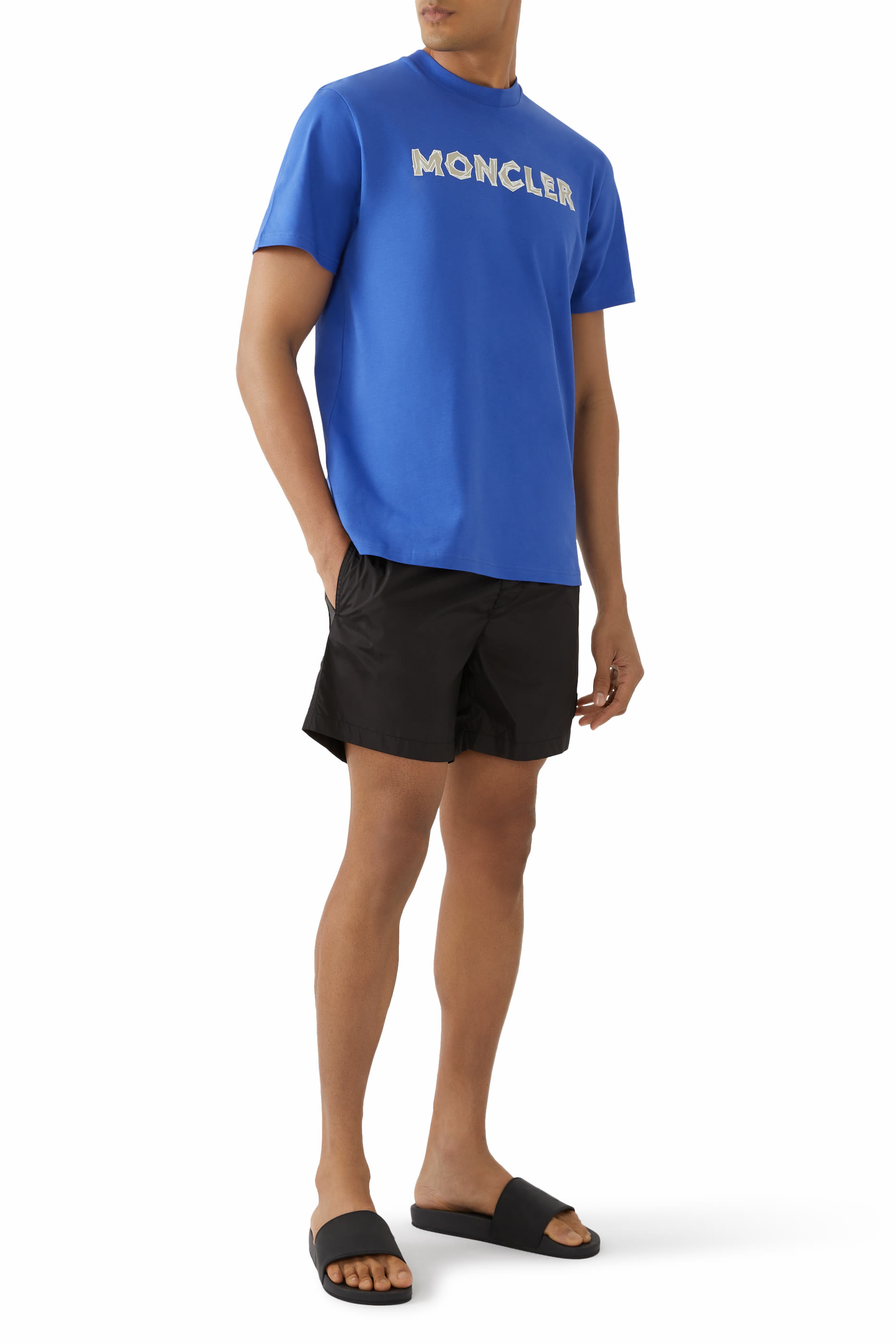 شورت سباحة برقعة شعار الماركة