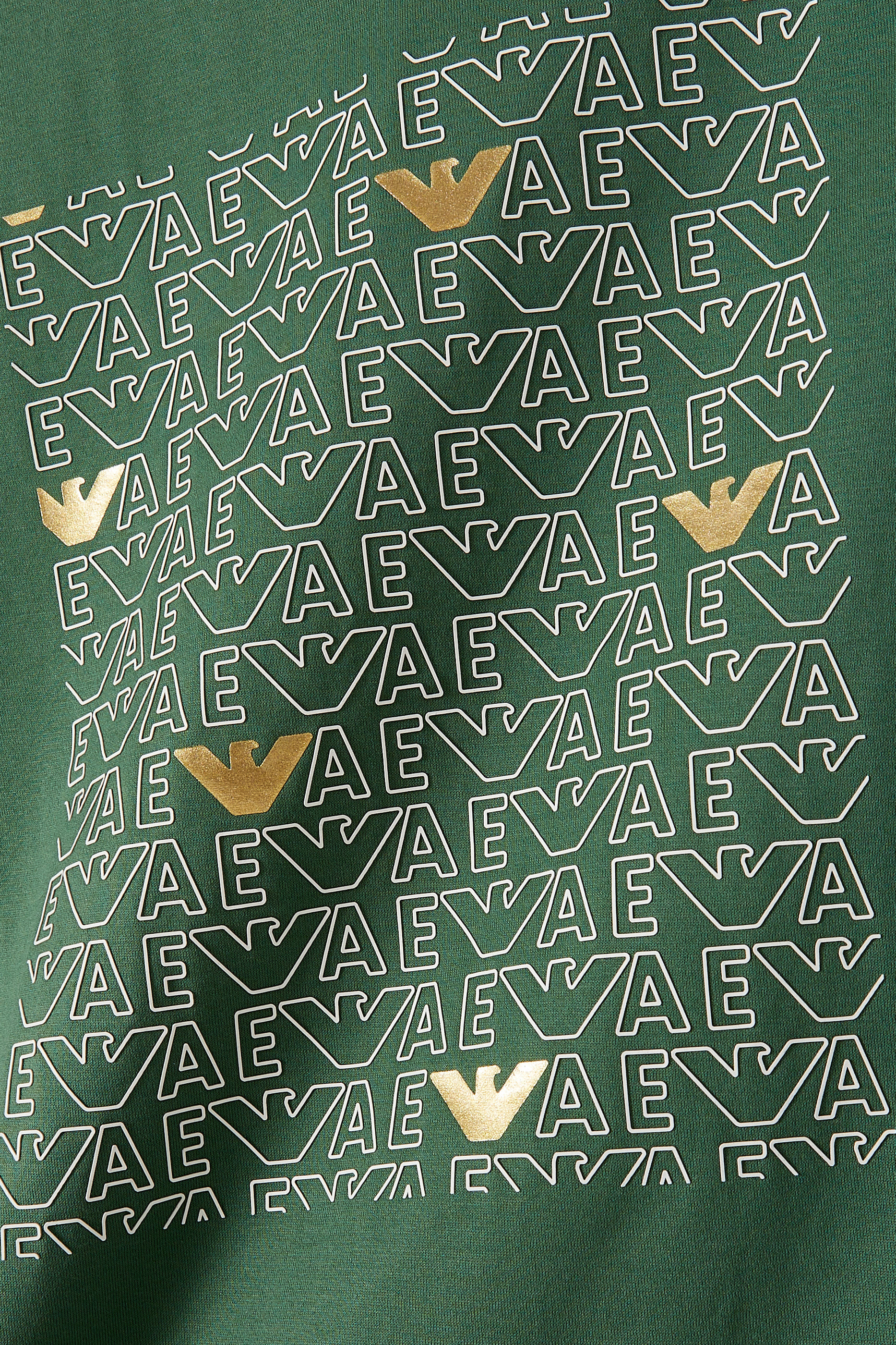 تيشيرت بأكمام قصيرة ونقشة شعار الماركة في المنتصف للأطفال