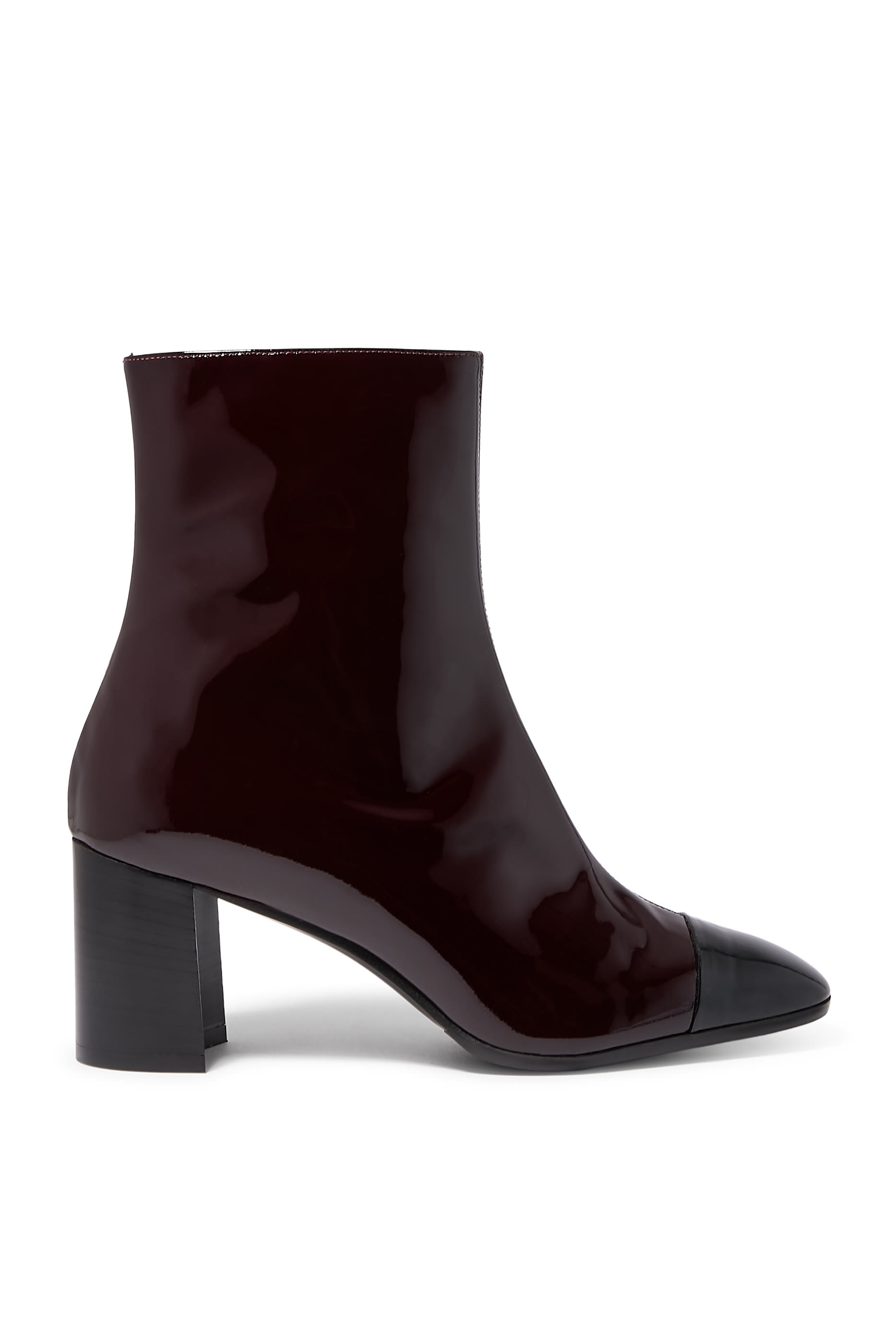 حذاء بوت إسبريت 60 بطول الكاحل جلد لامع