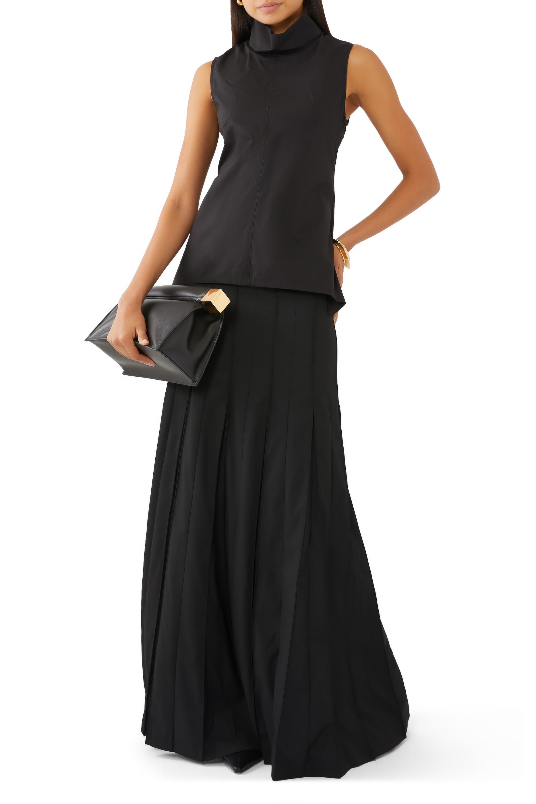 تنورة بدلة بطيات