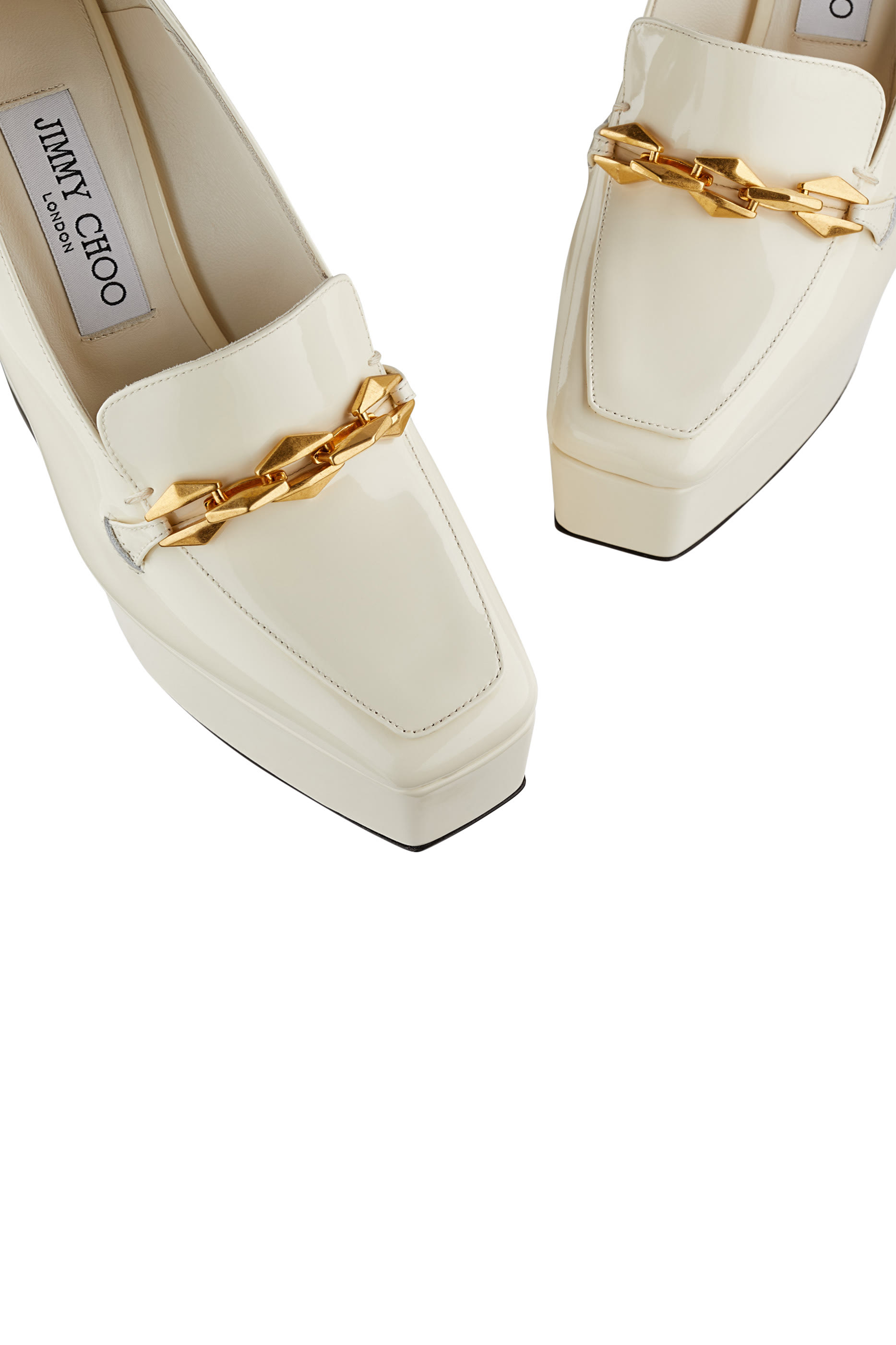 حذاء كلاسيكي تيلدا بنعل سميك وكعب عالي مقاس 140 مم جلد