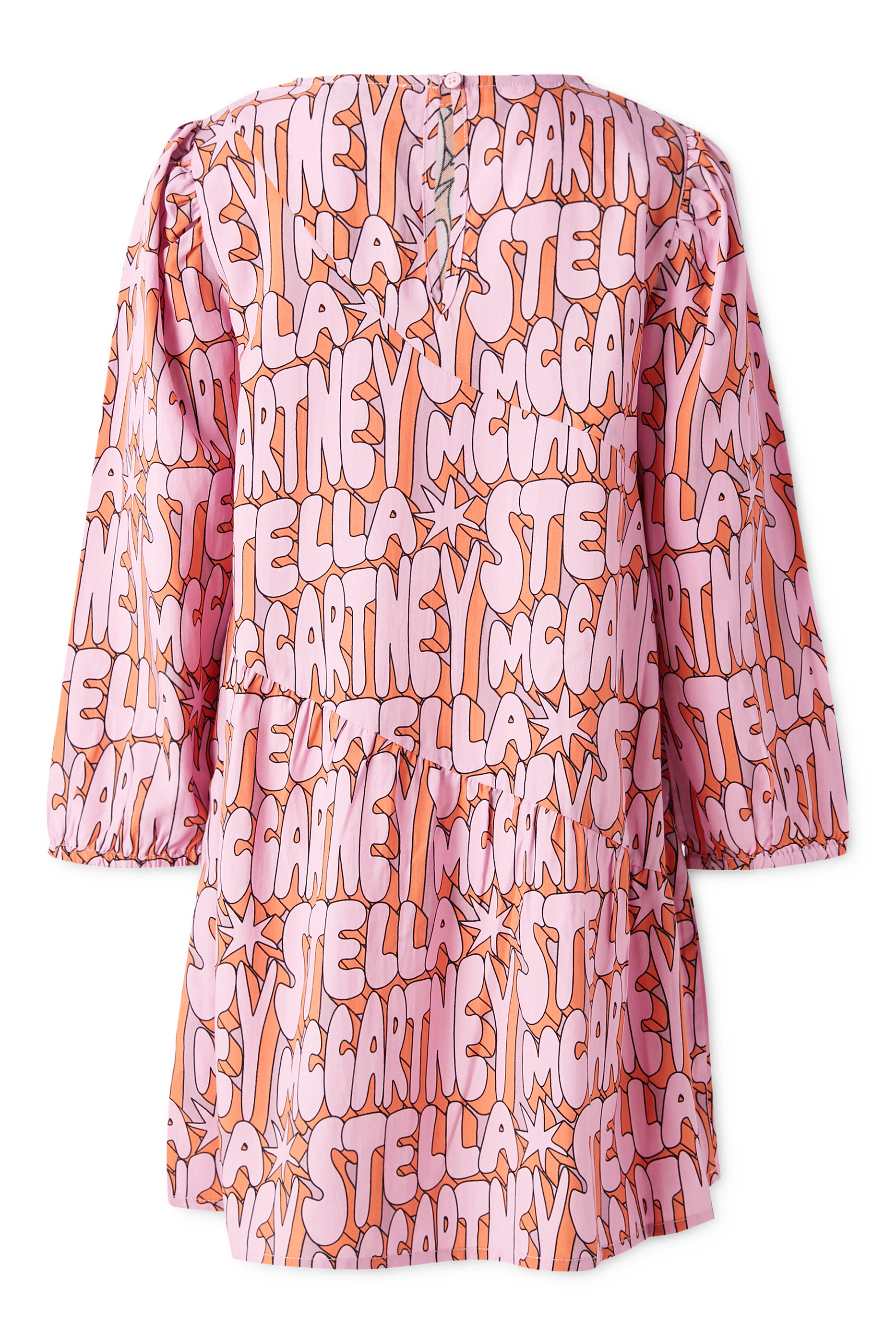 فستان بطبعات شعار الماركة للأطفال