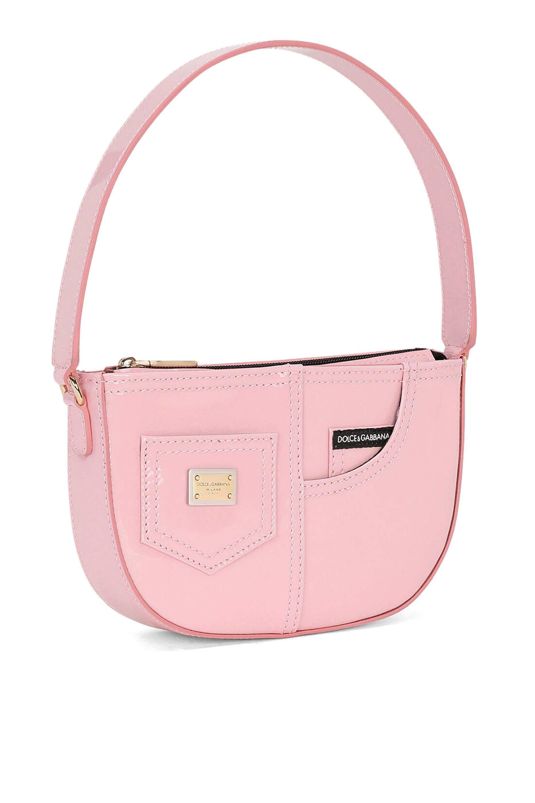 حقيبة كتف جلد لامع للأطفال