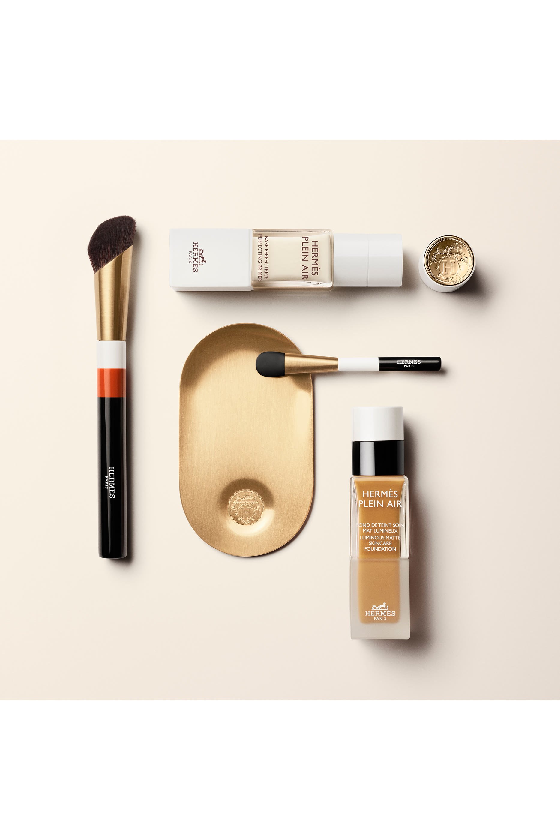 مجموعة لوحة وملعقة مزج كريم الأساس