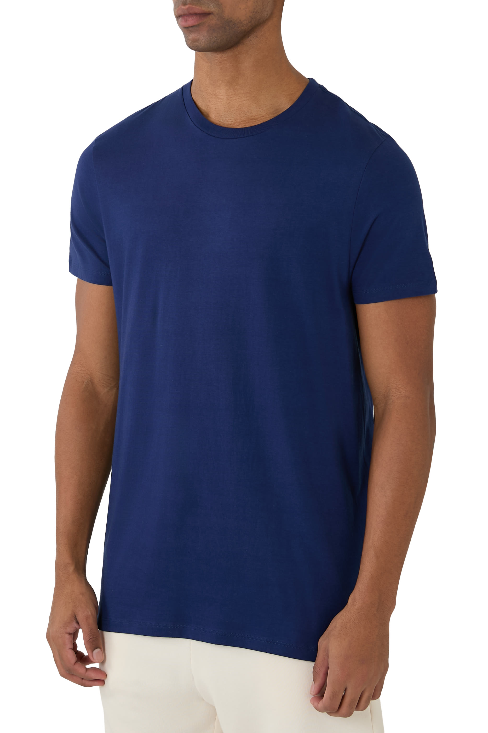 طقم تيشيرت بياقة ضيقة، 3 قطع