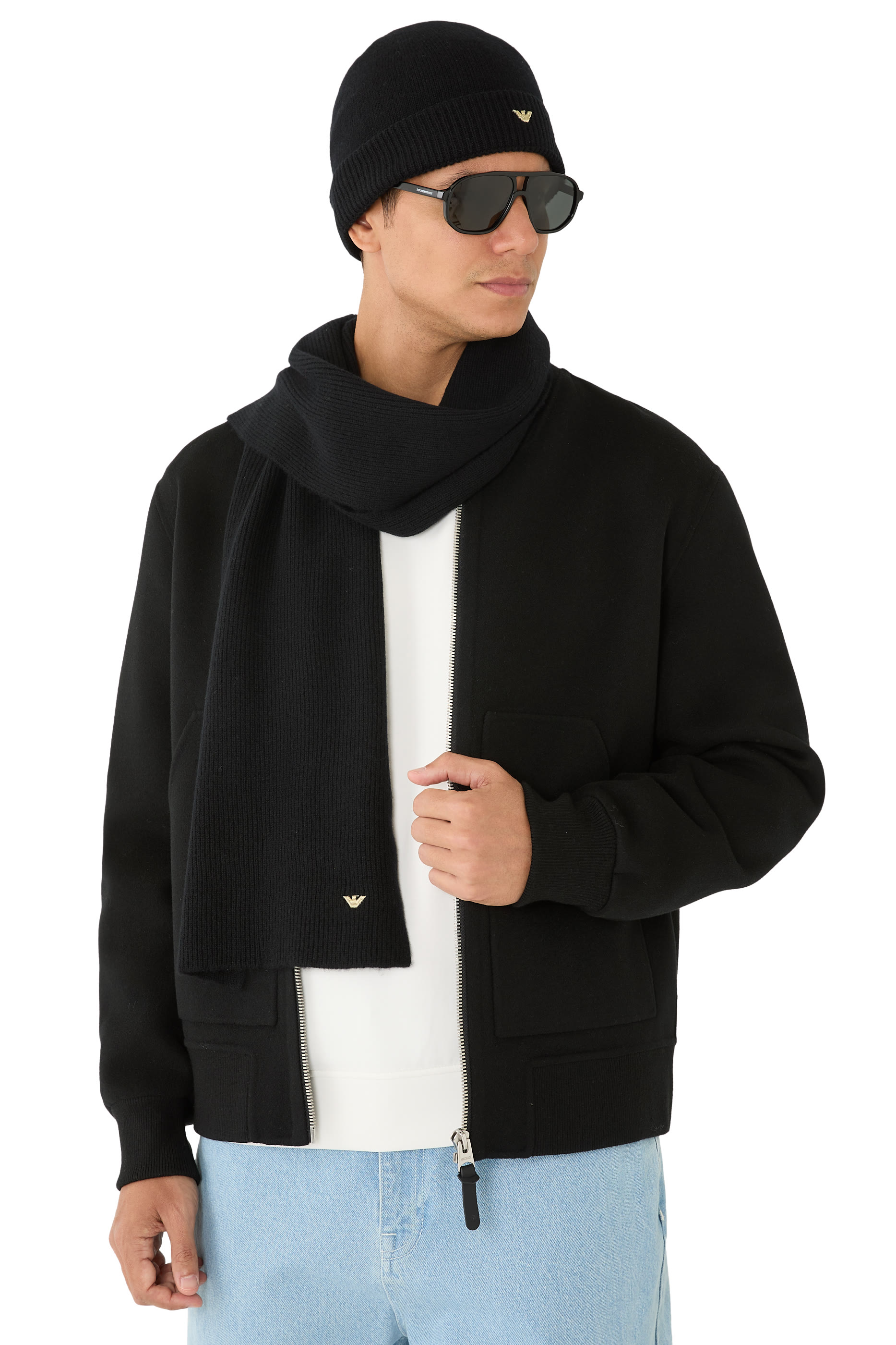 طقم قبعة بيني ووشاح