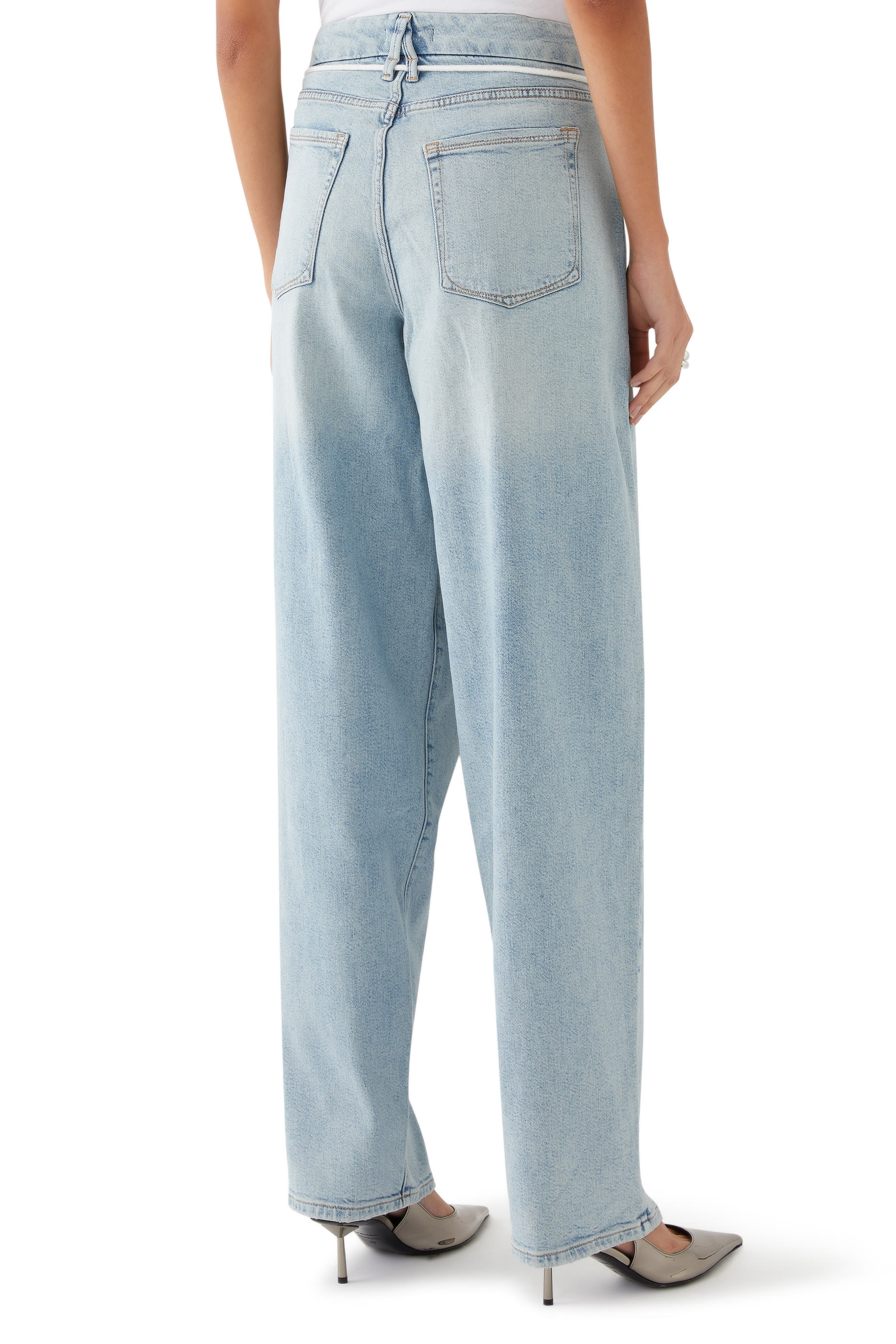 بنطال جينز غود ناينتيز بقصة واسعة