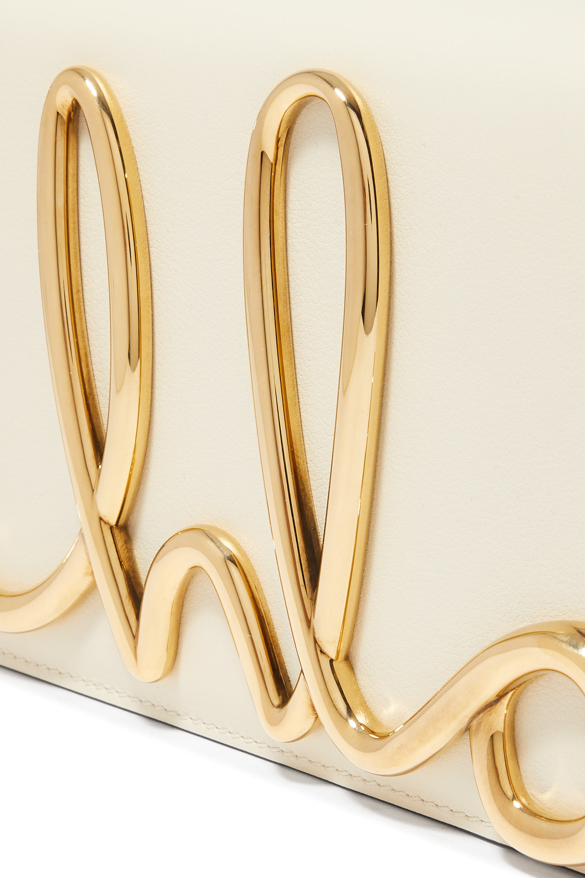 حقيبة كروس بشعار الماركة جلد ناعم