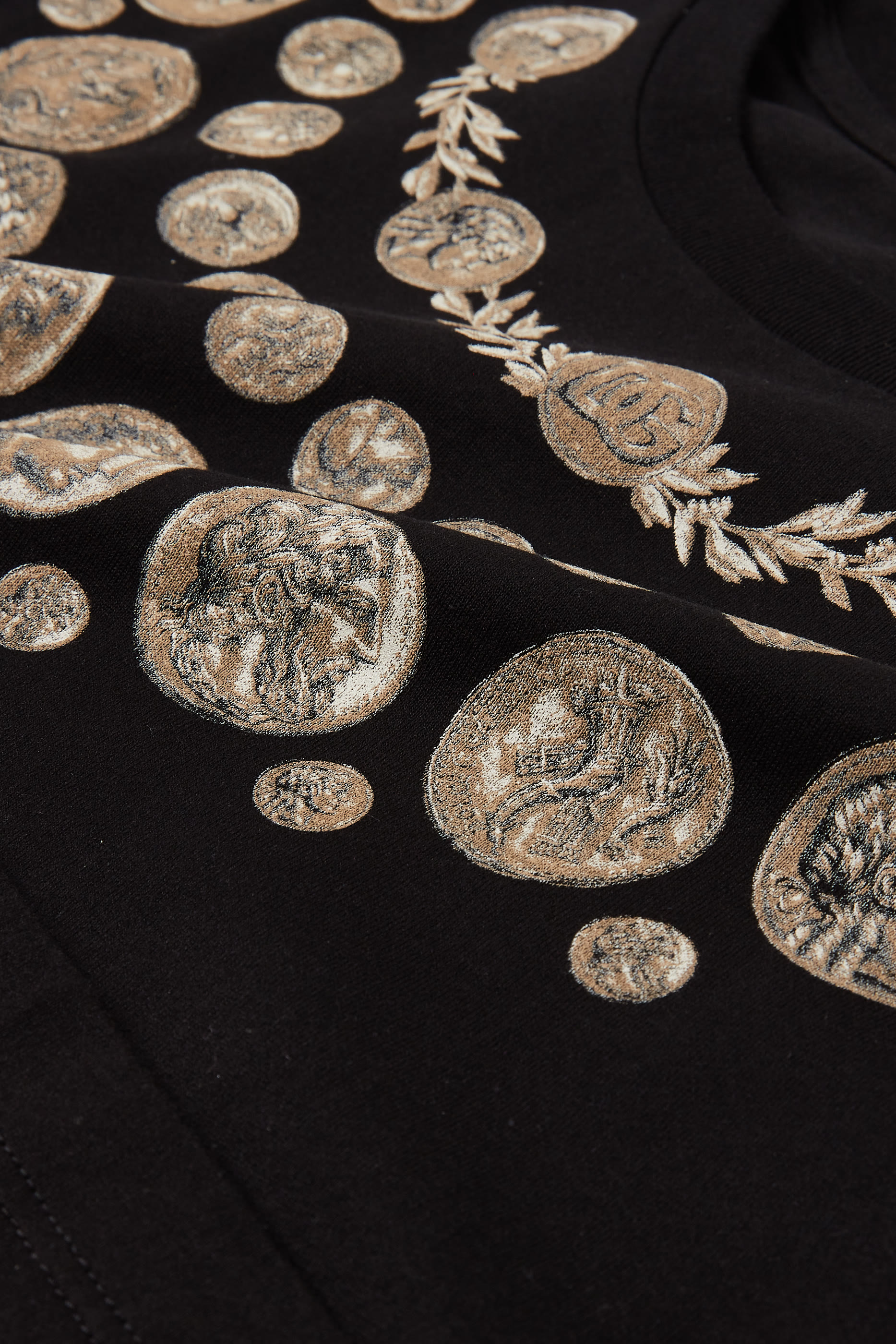 تيشيرت بطبعات عملة رومانية قطن للأطفال