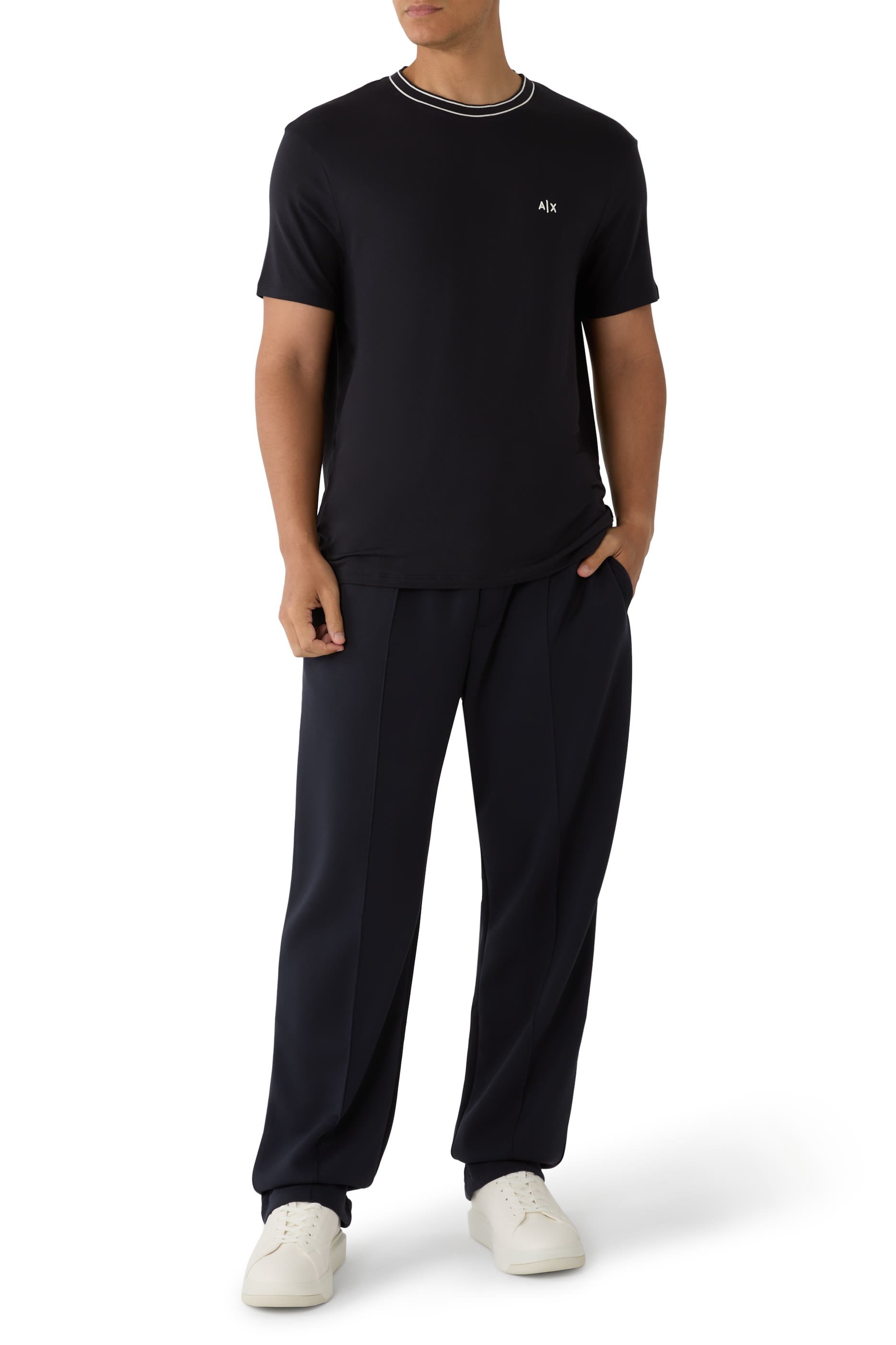 تيشيرت بشعار الماركة قطن جيرسيه