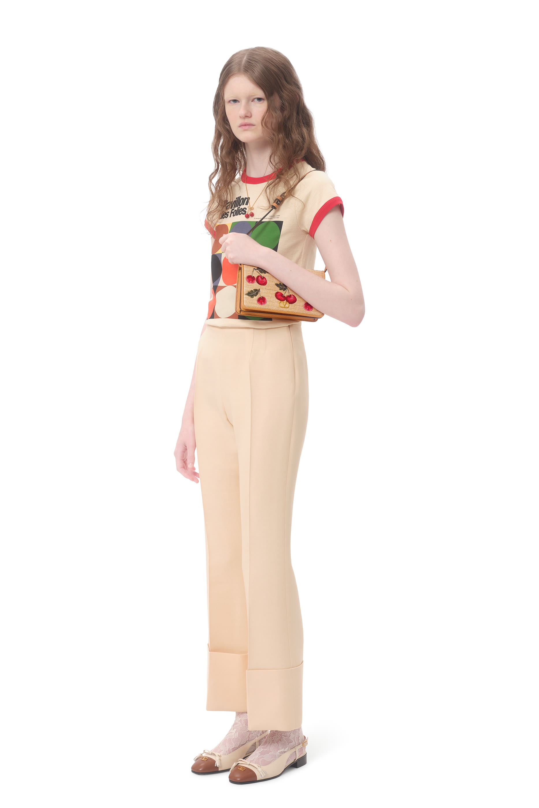 حقيبة كتف صغيرة بشعار الماركة جاكار خوص