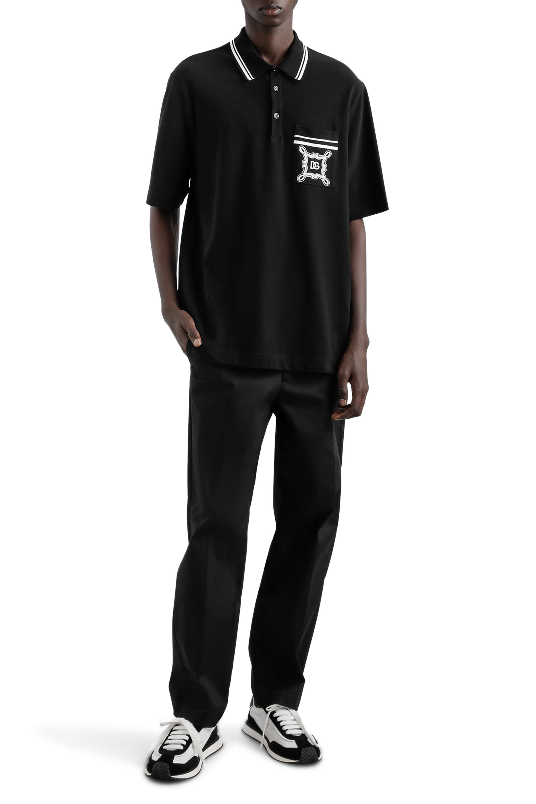 قميص بولو بطبعة باندانا قطن