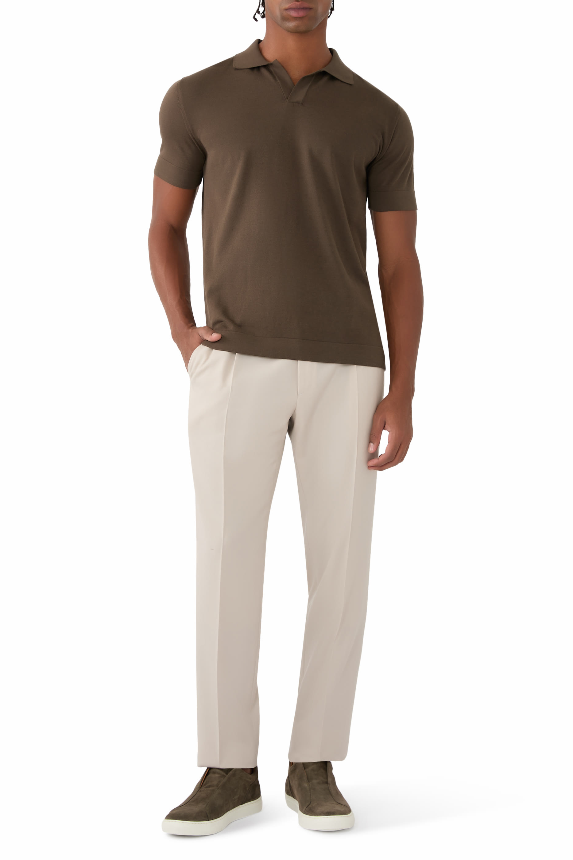 قميص بولو قطن حرير