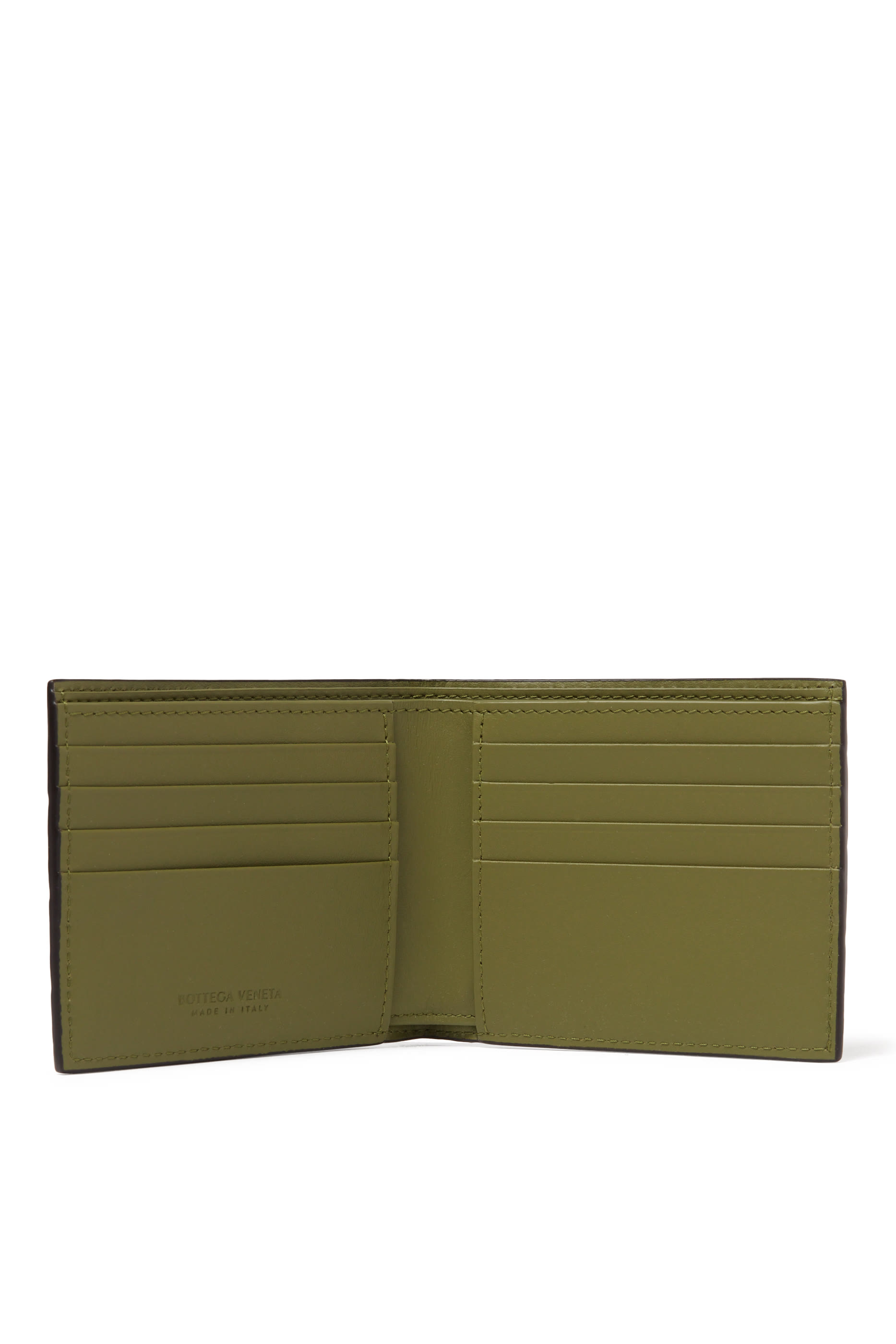 محفظة ثنائية الطي بتصميم مجدول