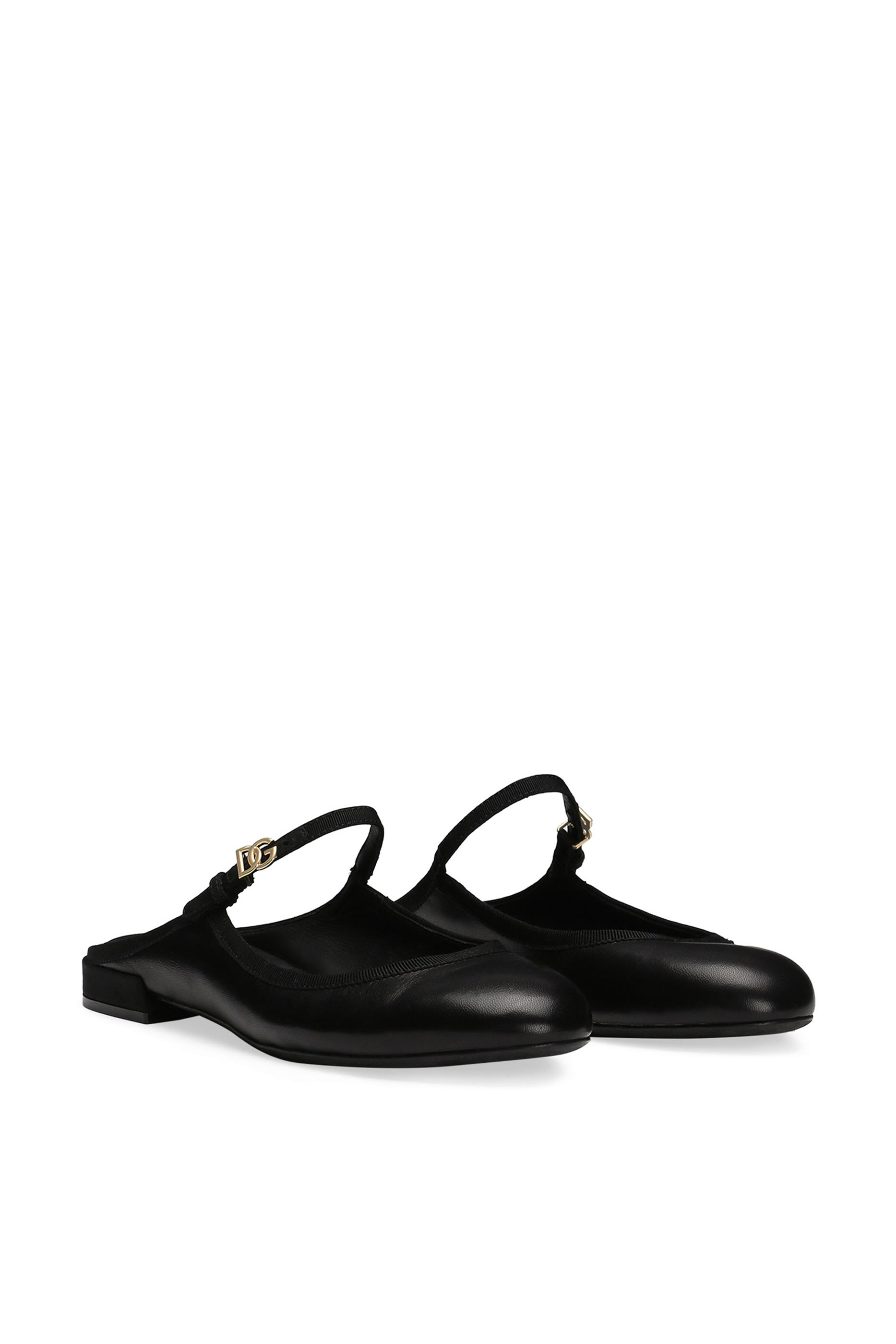 حذاء مفتوح من الخلف جلد نابا