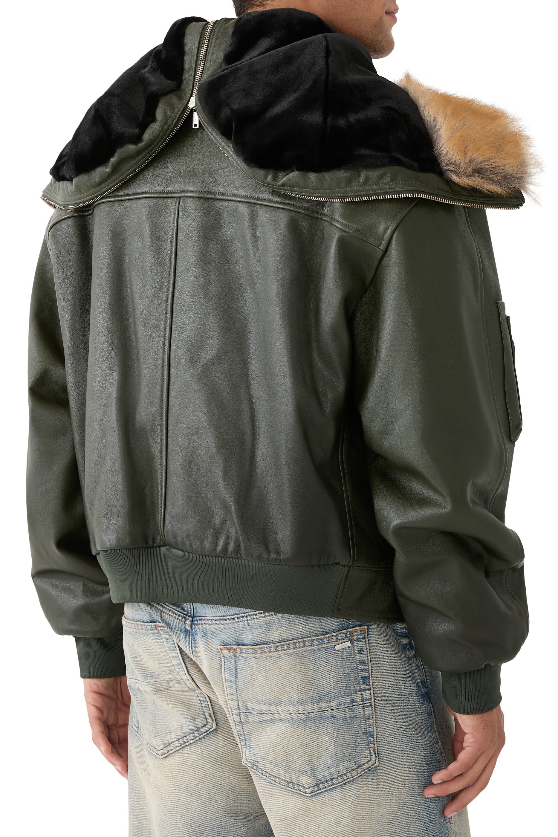 جاكيت بومبر ايه جاي ار بغطاء رأس مقسوم