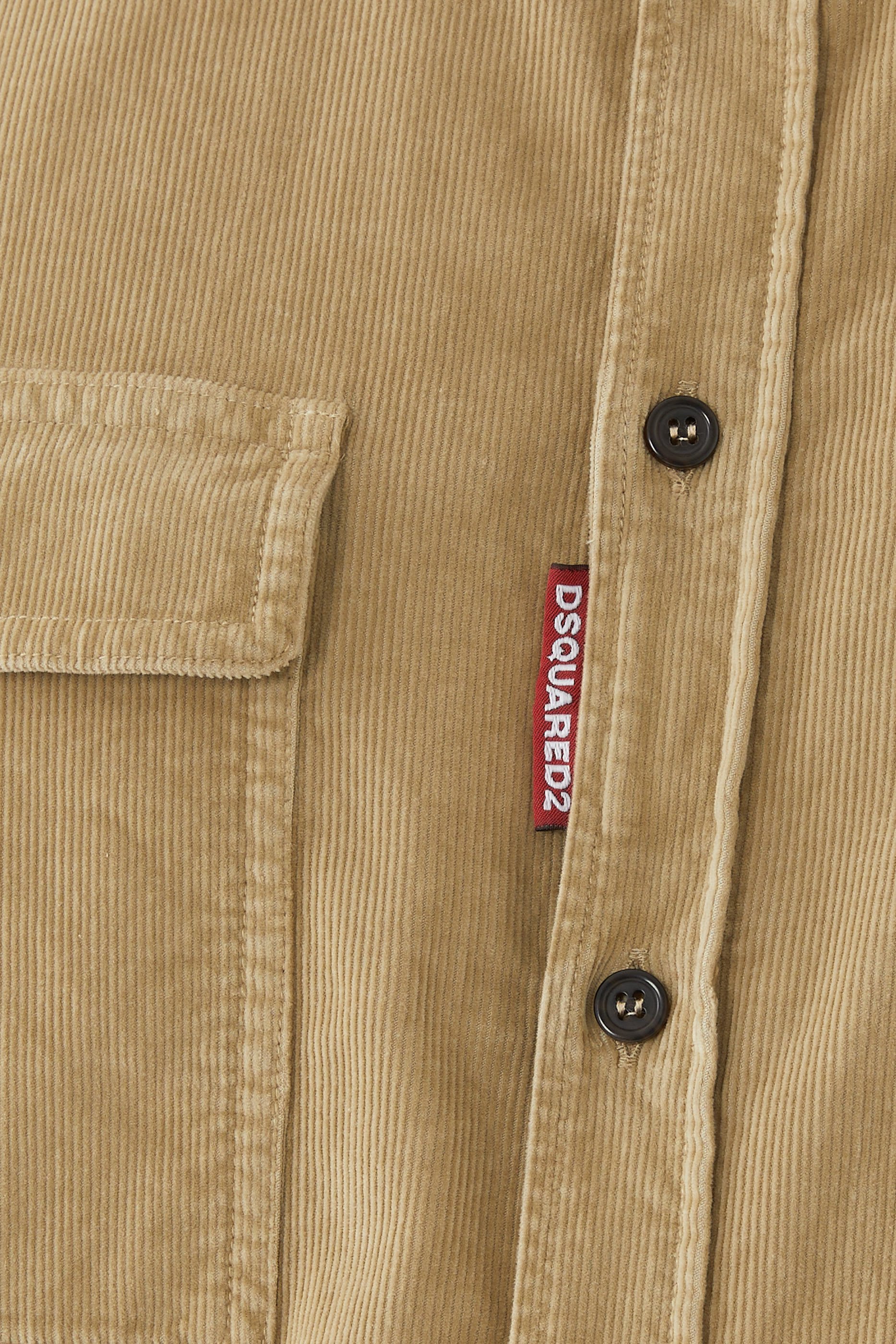 قميص قماش قطني مخملي مضلع