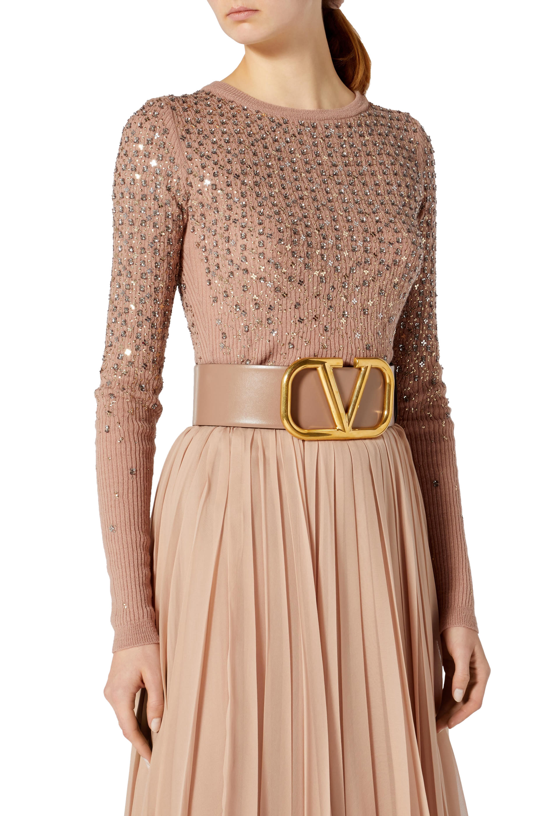 حزام بإبزيم بشعار الماركة