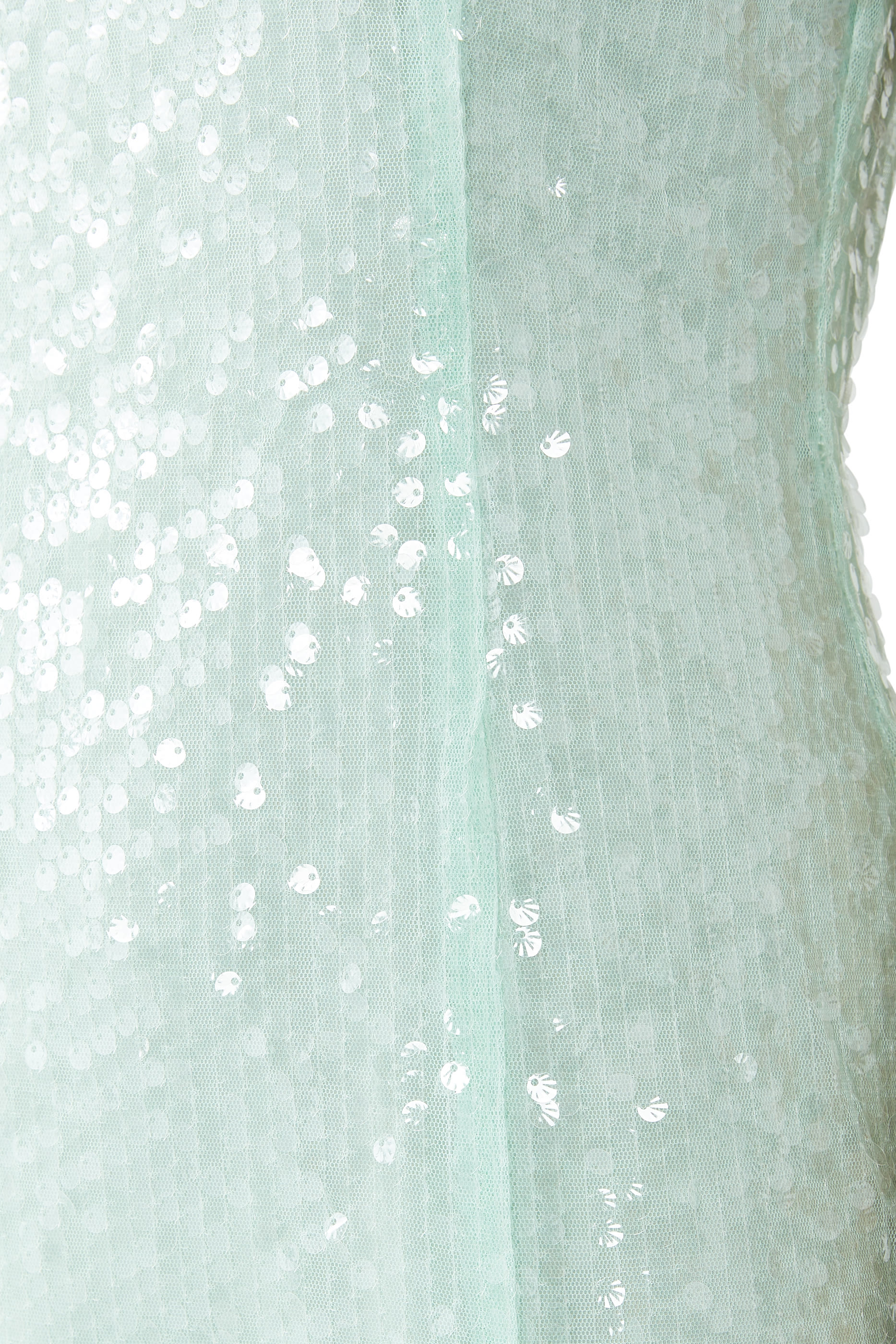 فستان متوسط الطول بفتحة وترتر