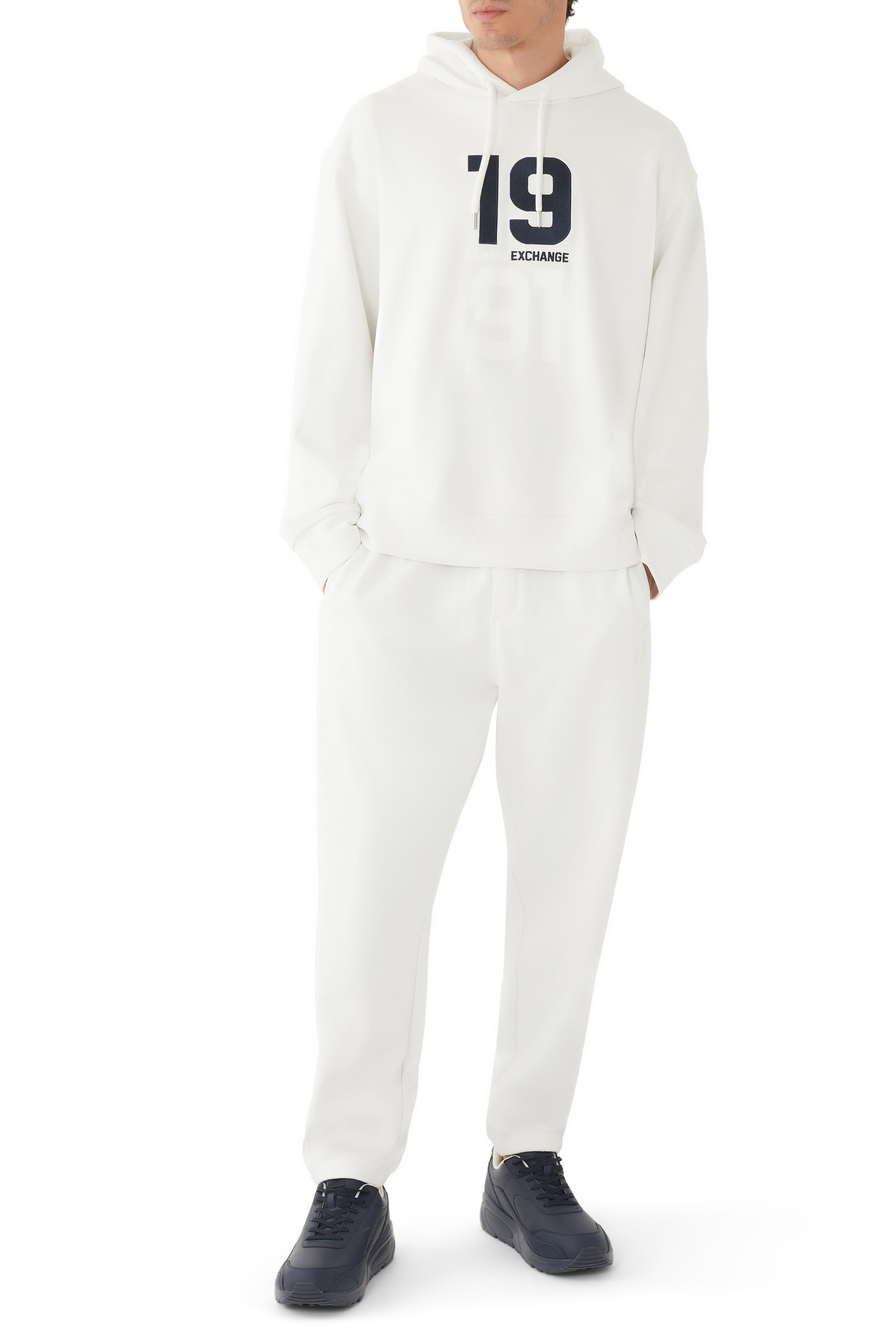 سويت شيرت أكوا بغطاء رأس