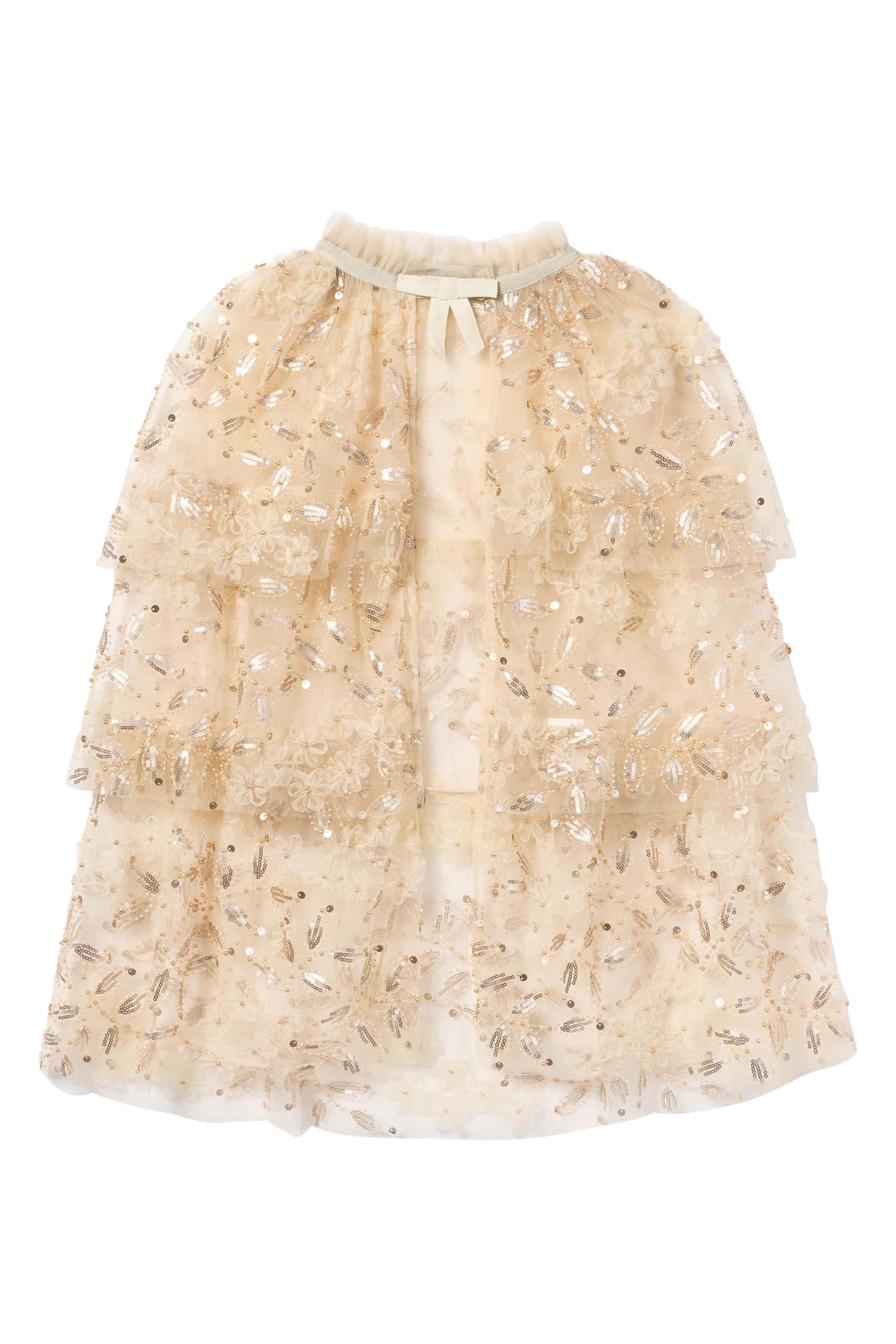 كاب مطرز بالترتر تول للأطفال