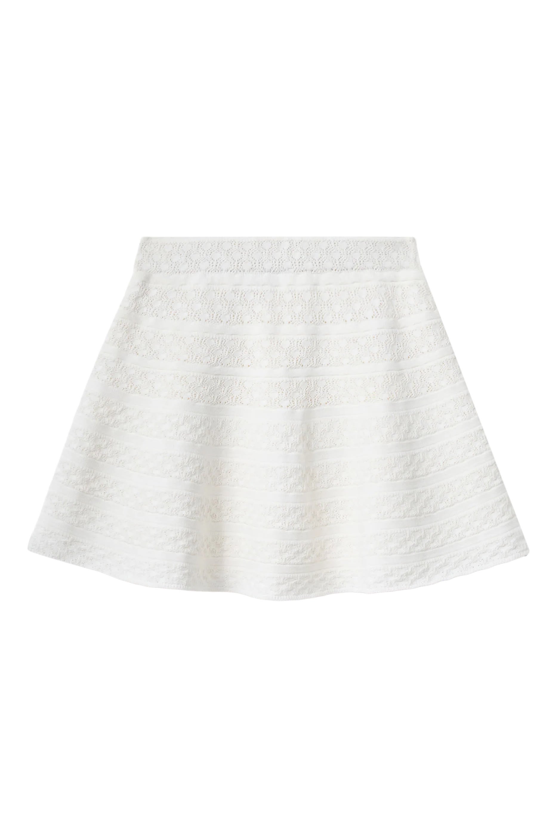Kids Cherry Motif Knit Skirt