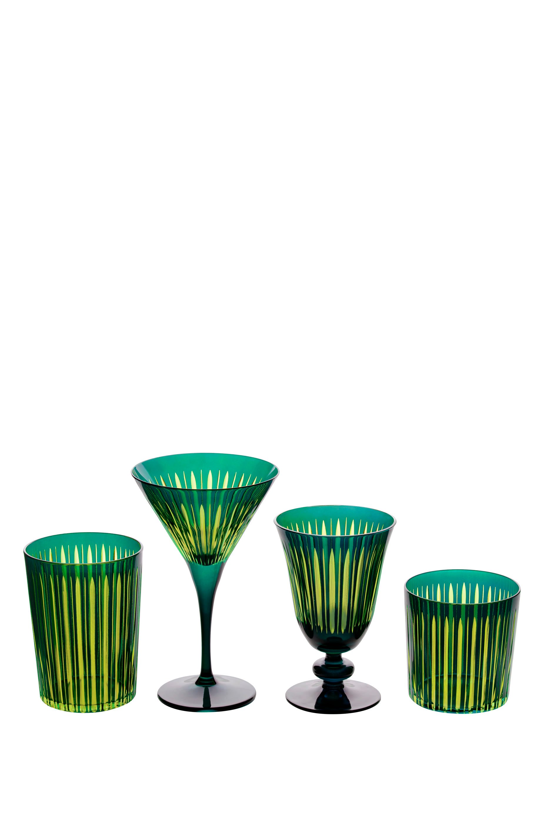 طقم كؤوس مشروبات فاخرة بريزم ، 4 قطع