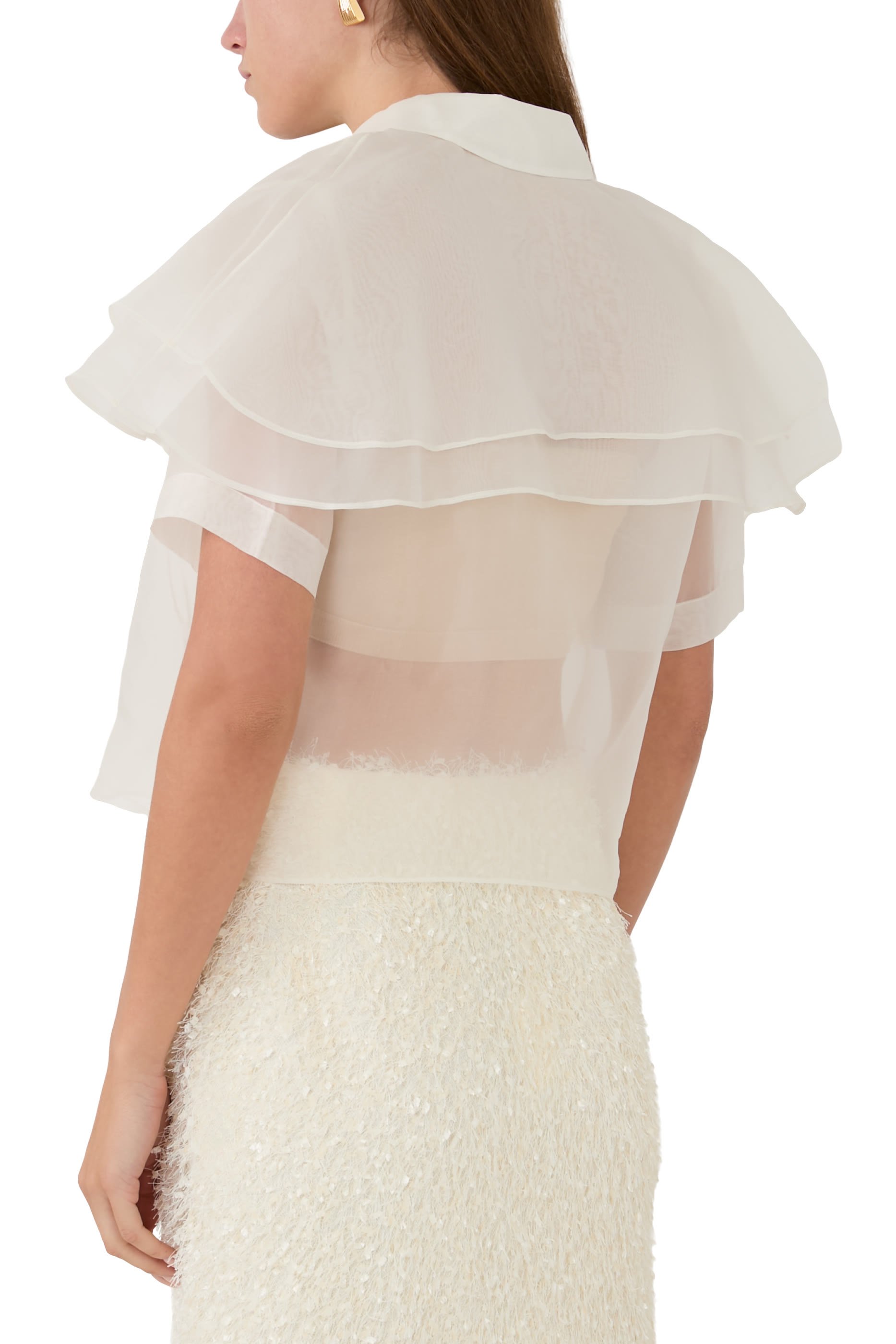  بلوزة كاب أورغانزا