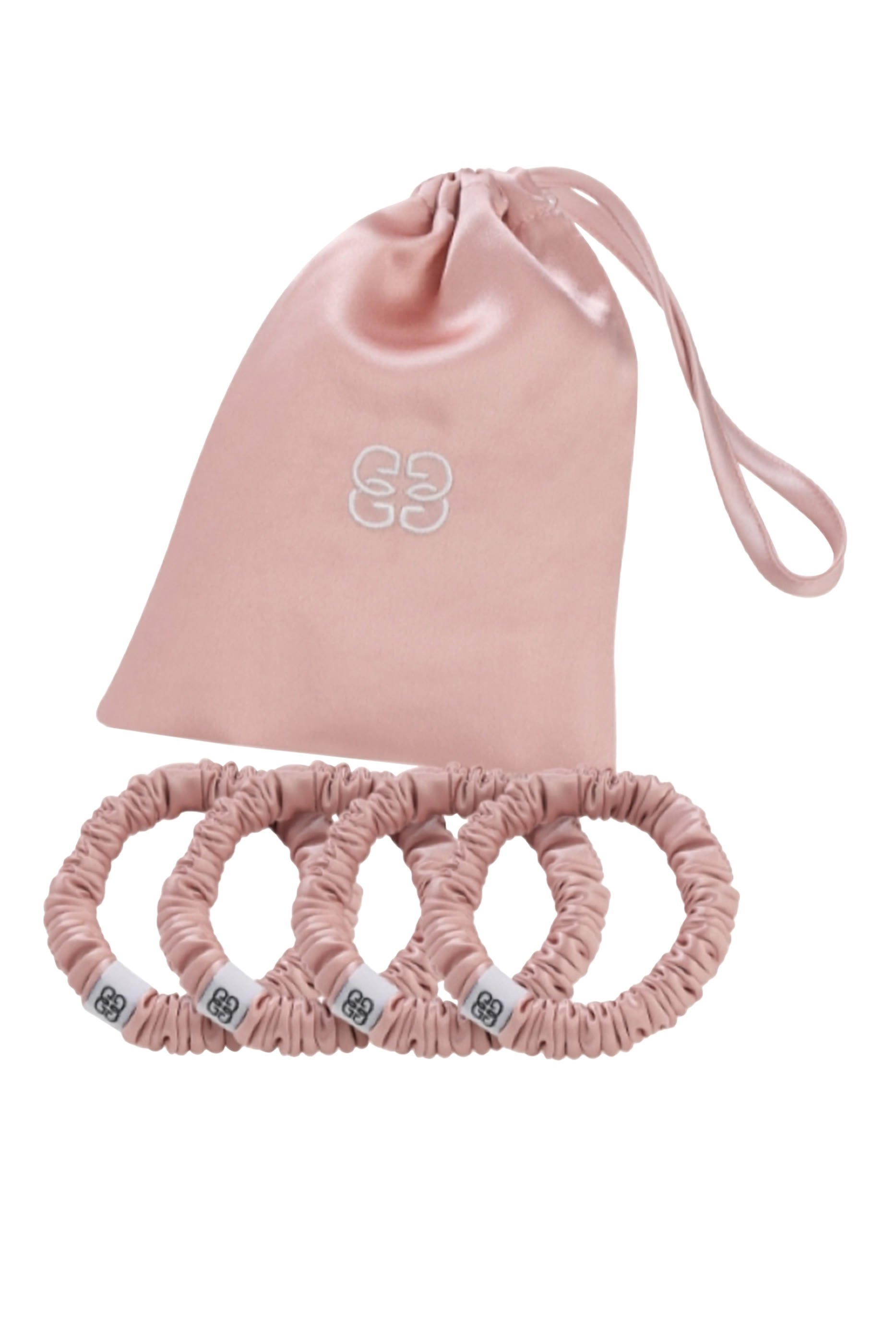 طقم ربطات شعر حرير، 4 قطع