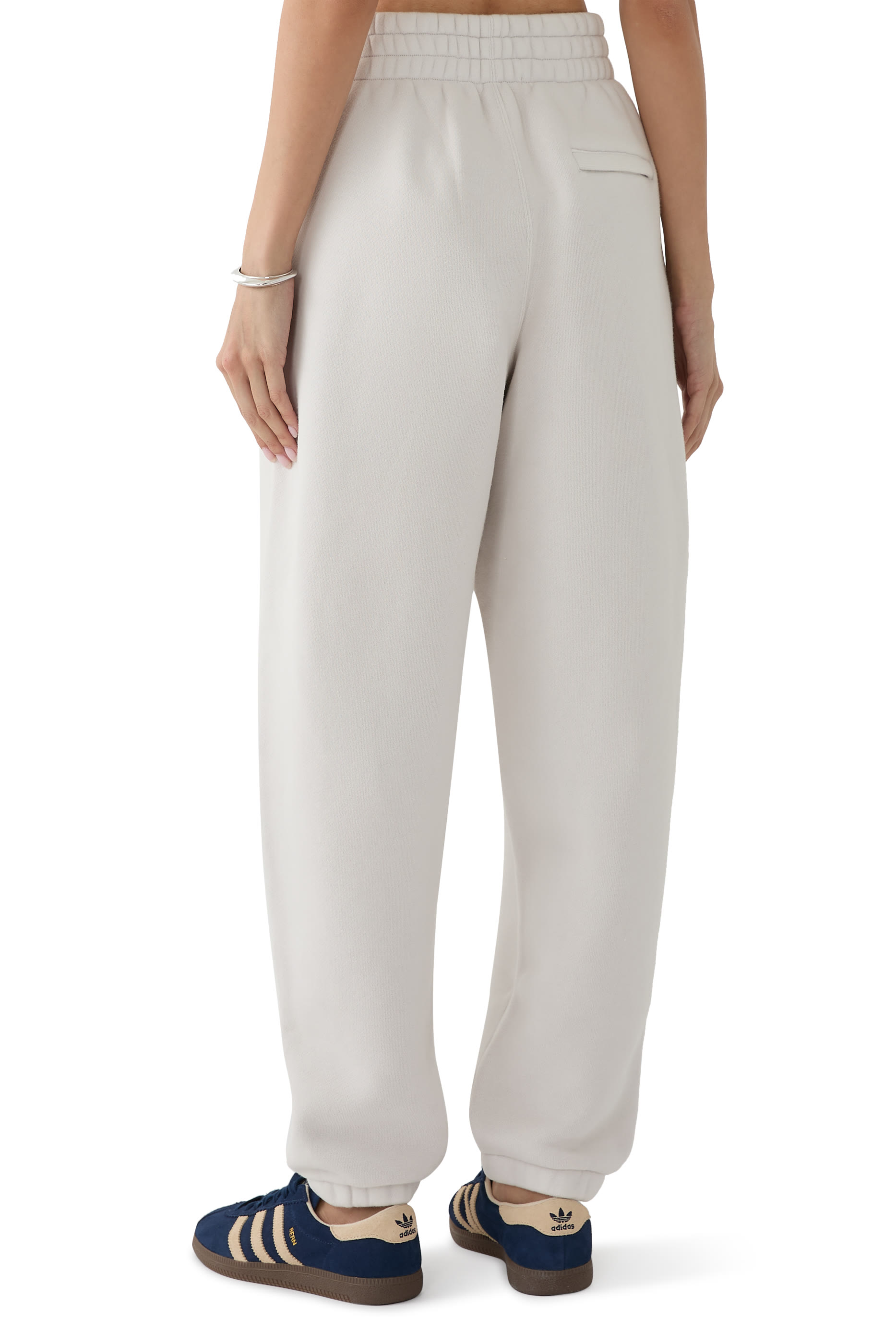 بنطال رياضي بشعار الماركة قطن تيري