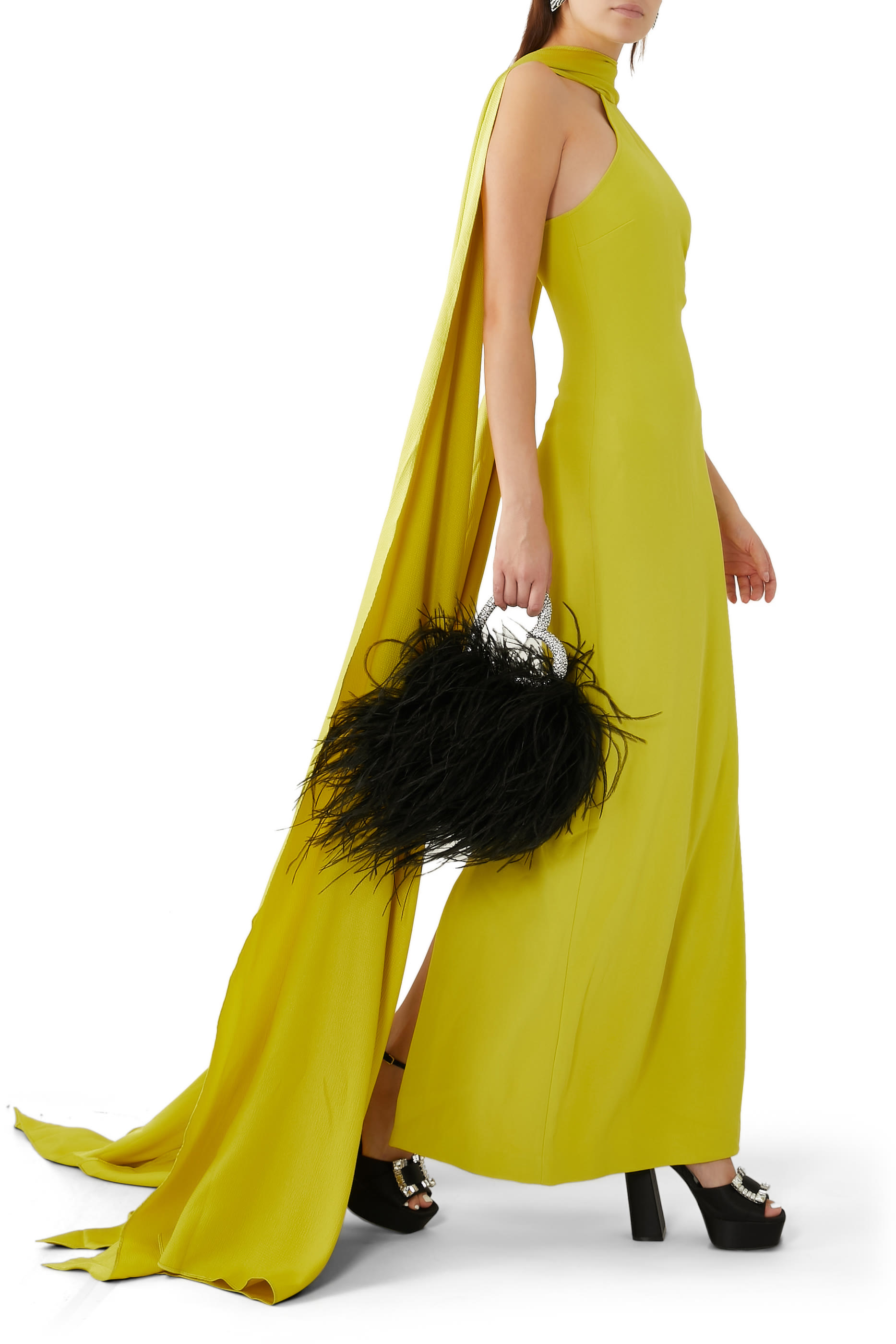 حقيبة لوف صغيرة بالريش