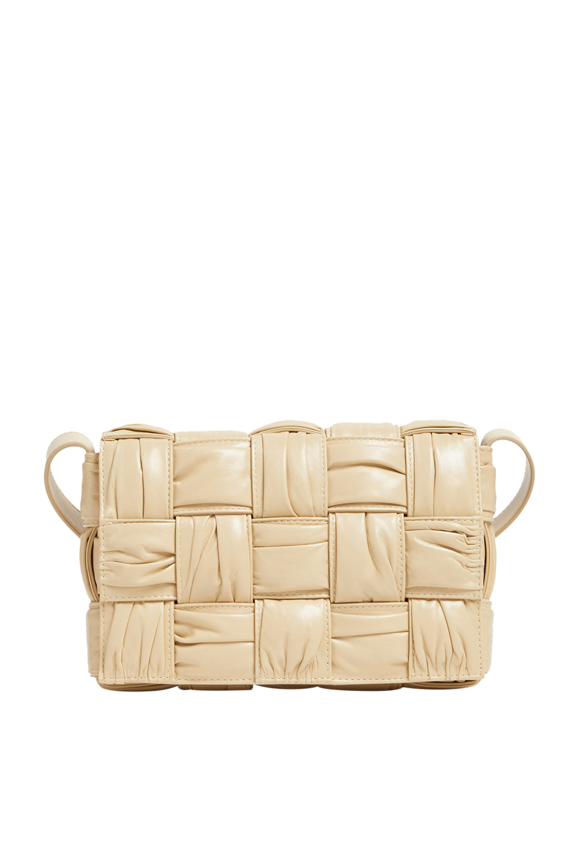 حقيبة كاسيت بتصميم مجدول بطيات