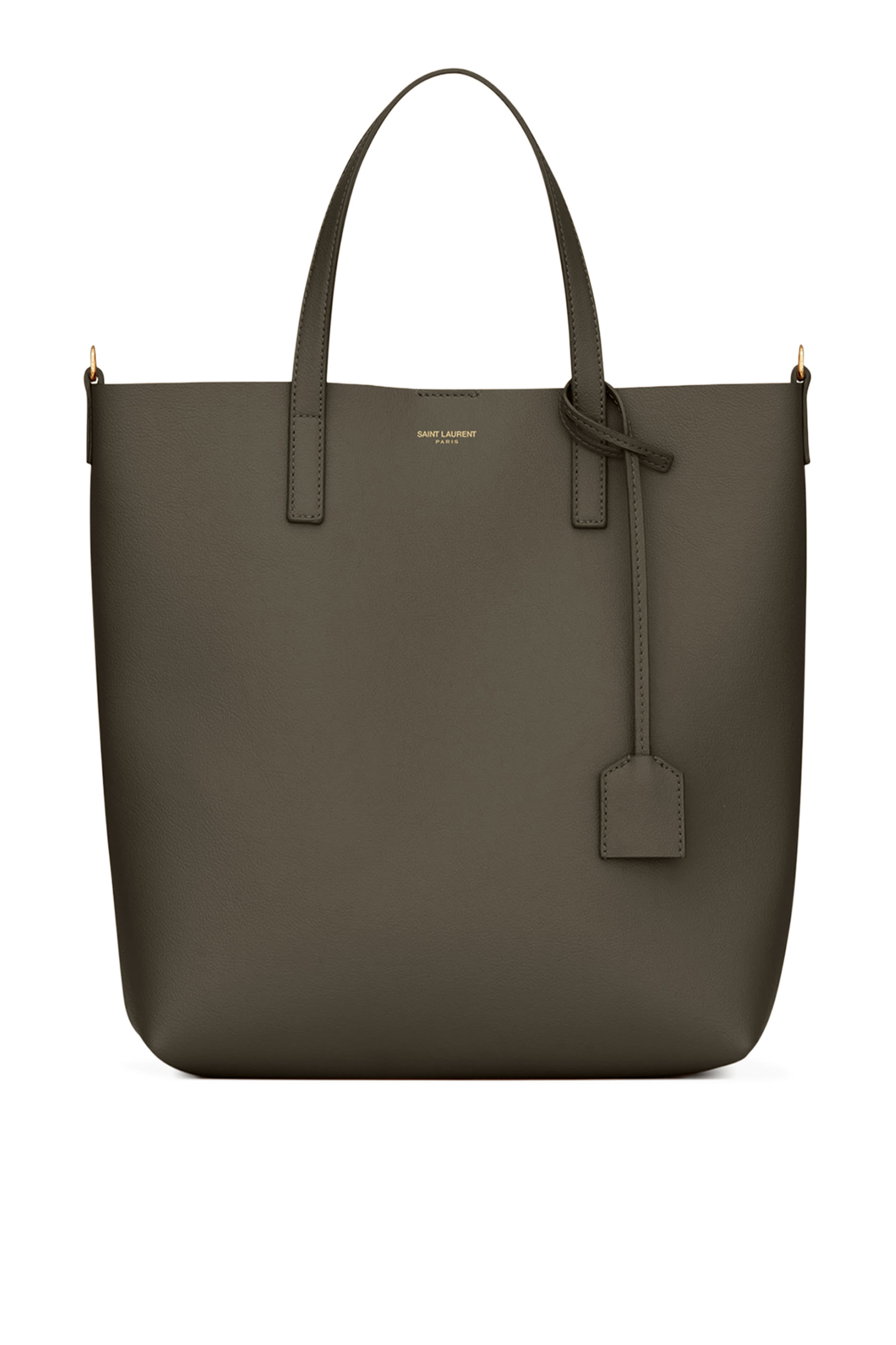 حقيبة يد بشعار الماركة جلد