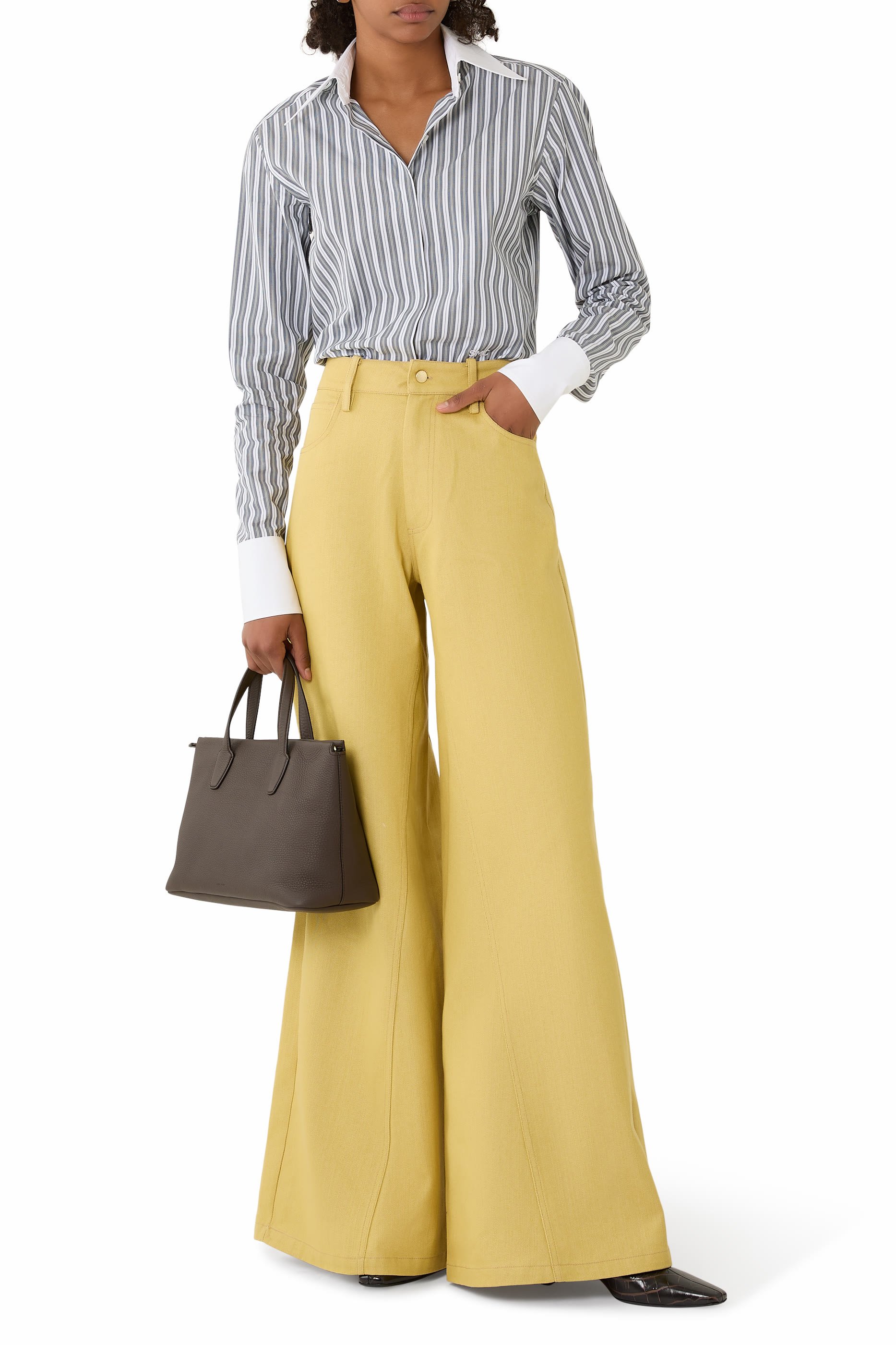 قميص مخطط قطن