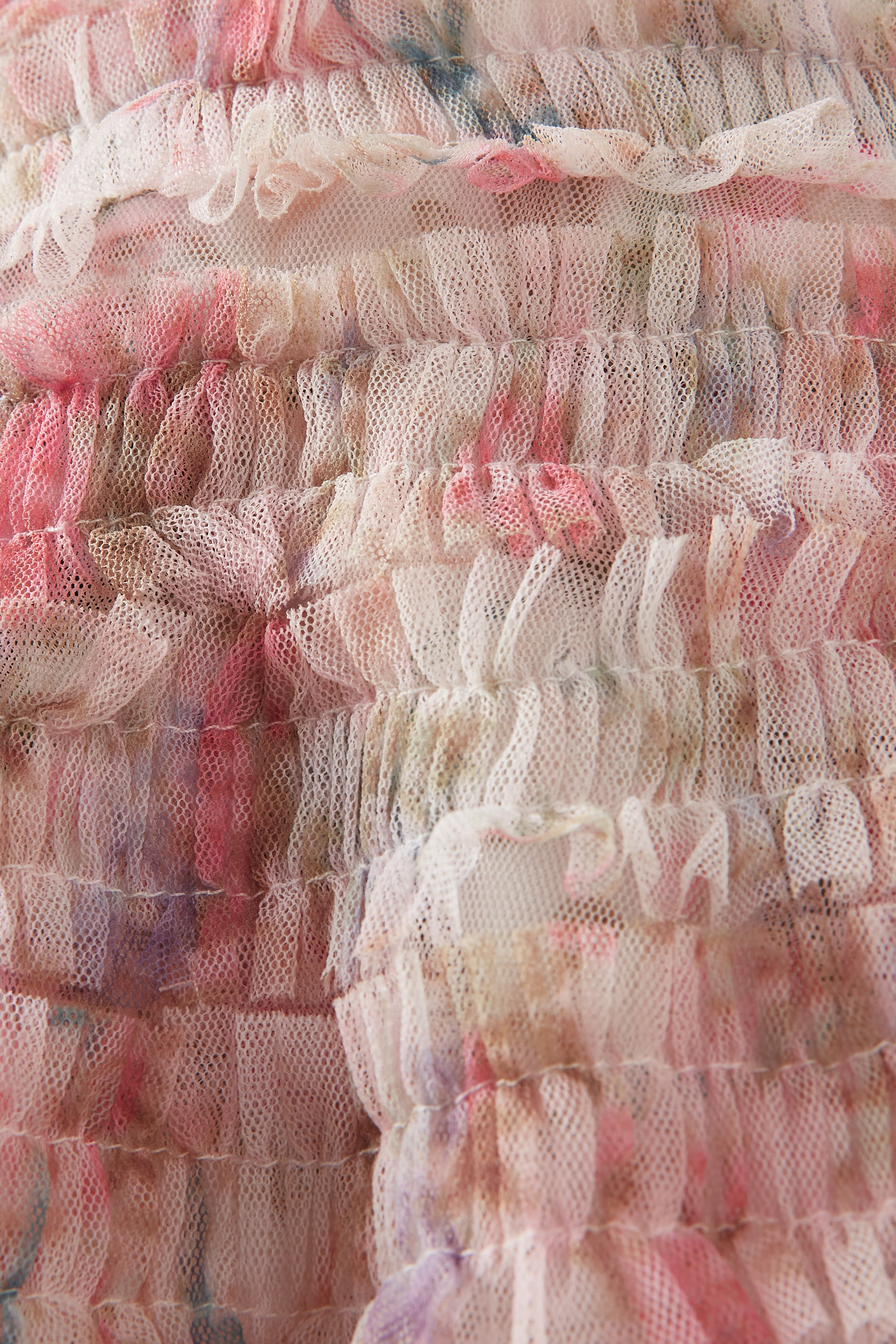 فستان بأكمام قصيرة بنقشة زهور إكليل الغار للأطفال