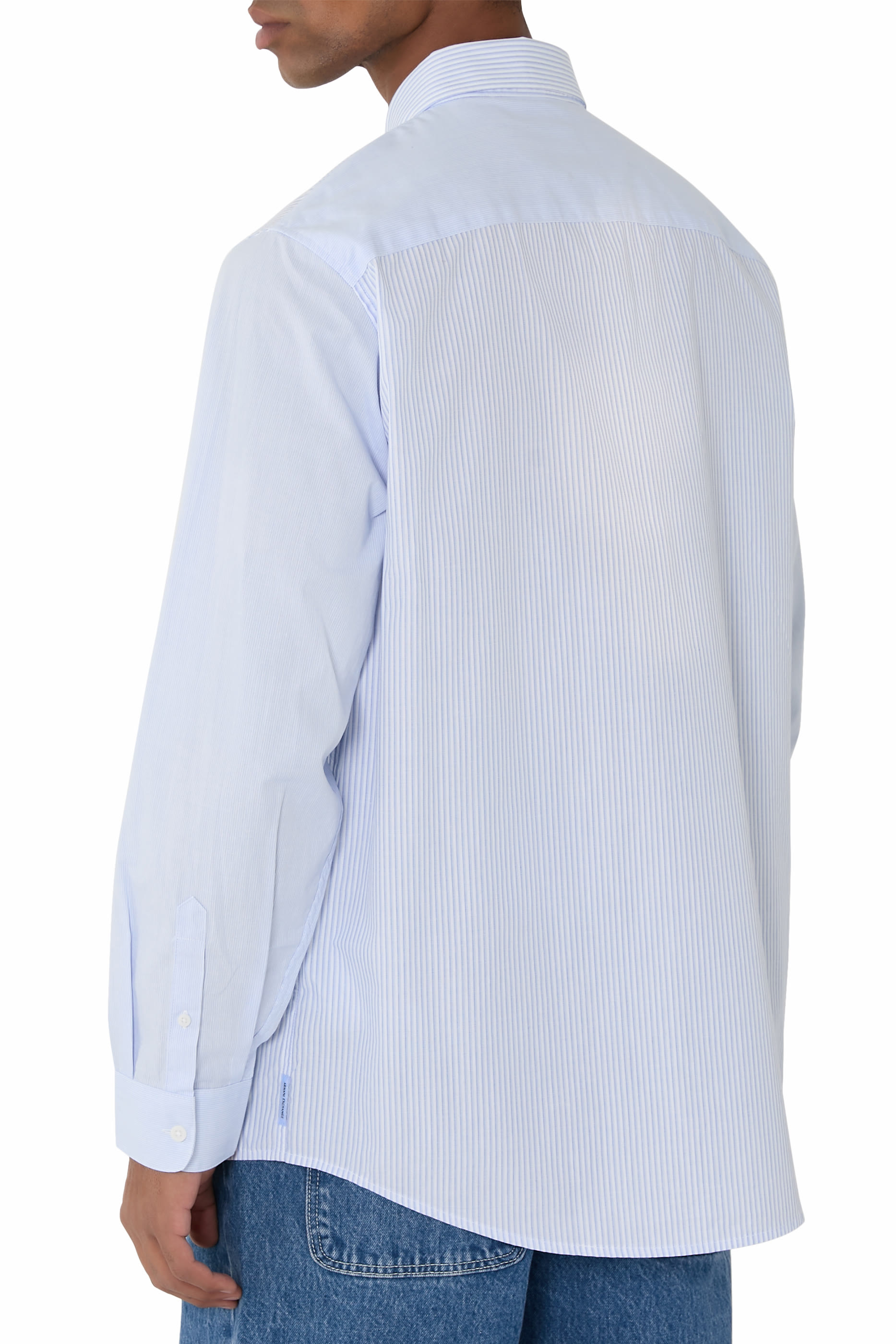 قميص بأكمام طويلة مخطط بالكامل