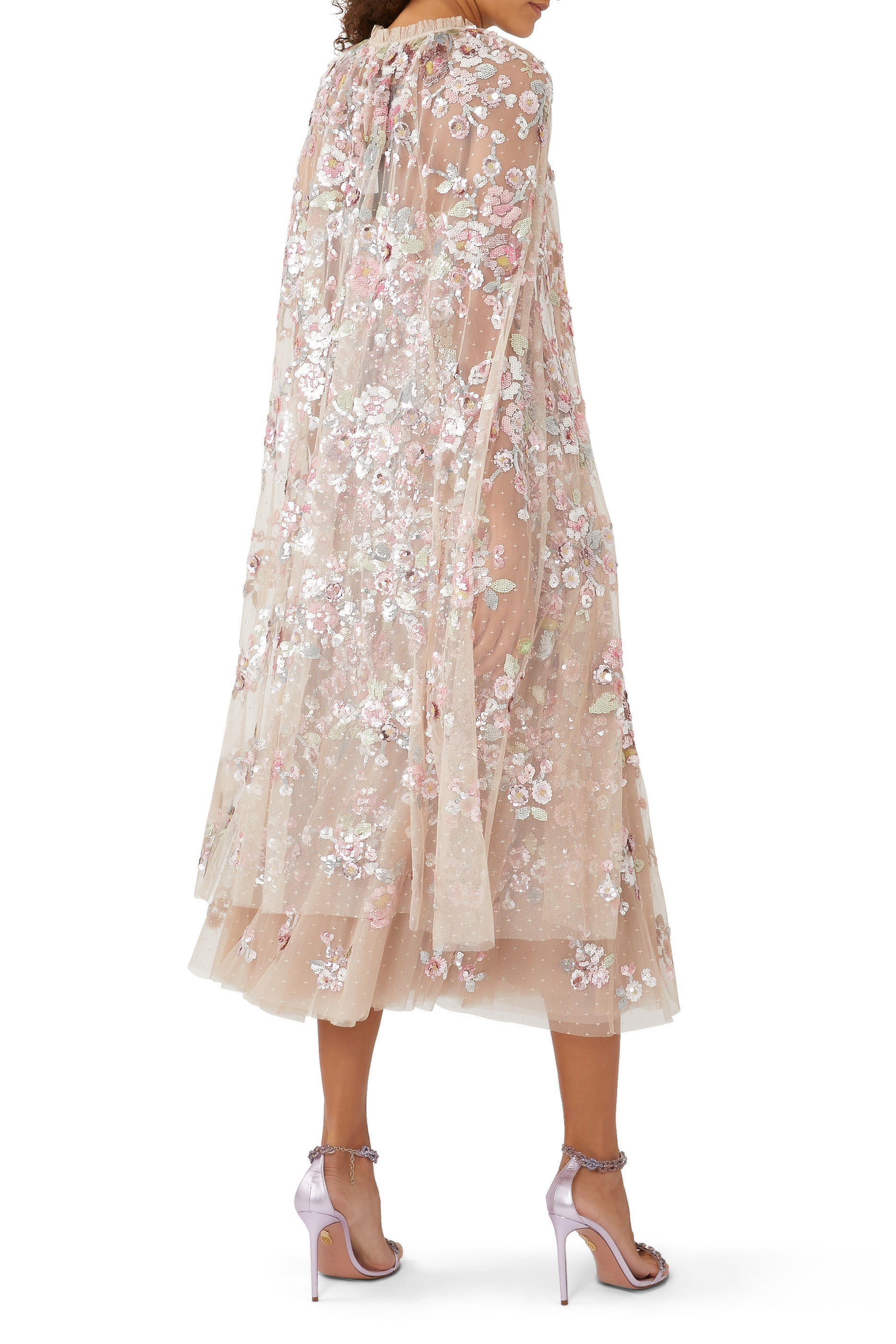 كاب بارادايس بتصميم مفتوح بطول فوق الكاحل وترتر