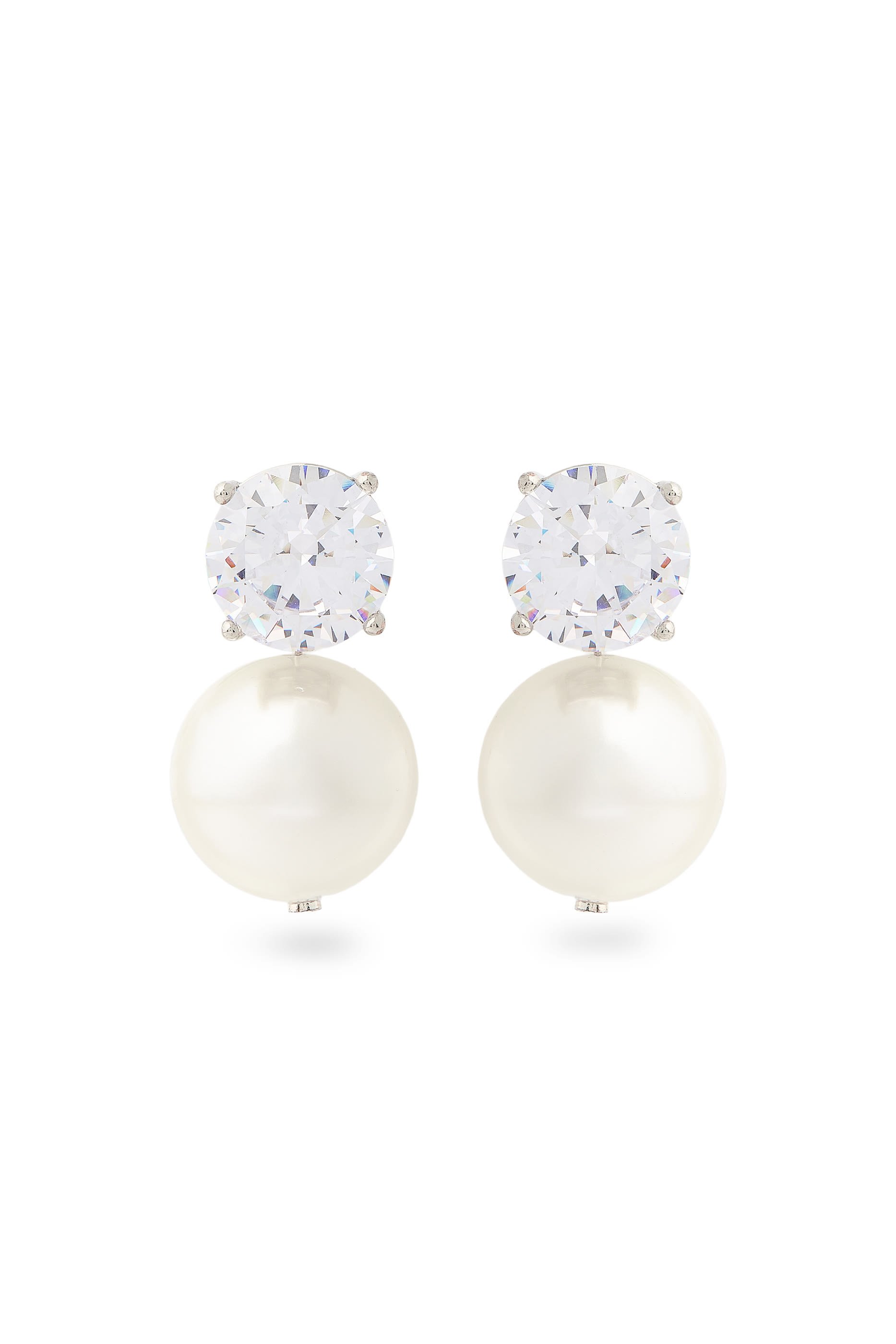 أقراط كليو كبيرة مرصعة بأحجار زركونيا مكعبة، فضة إسترلينية