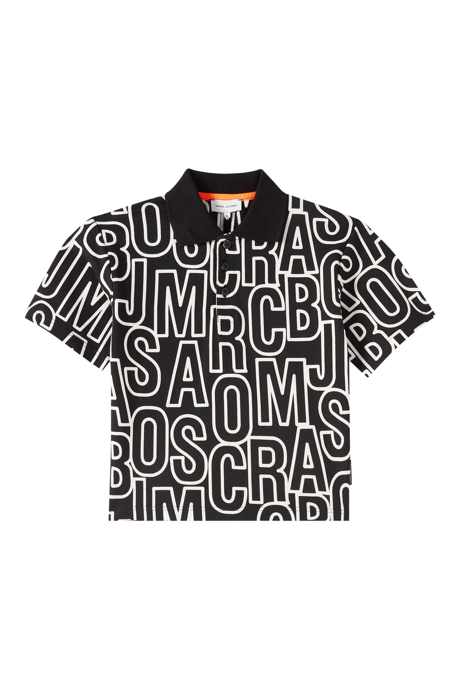 قميص بولو بحروف شعار الماركة للأطفال